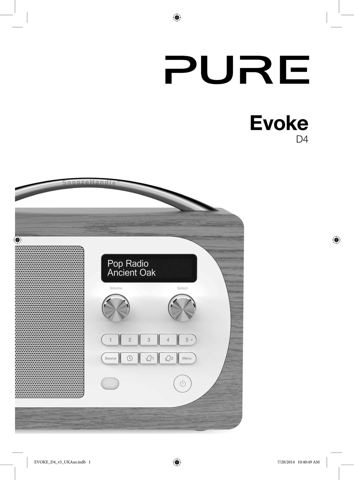 Pure Acoustics D440 Car Stereo System User Manual