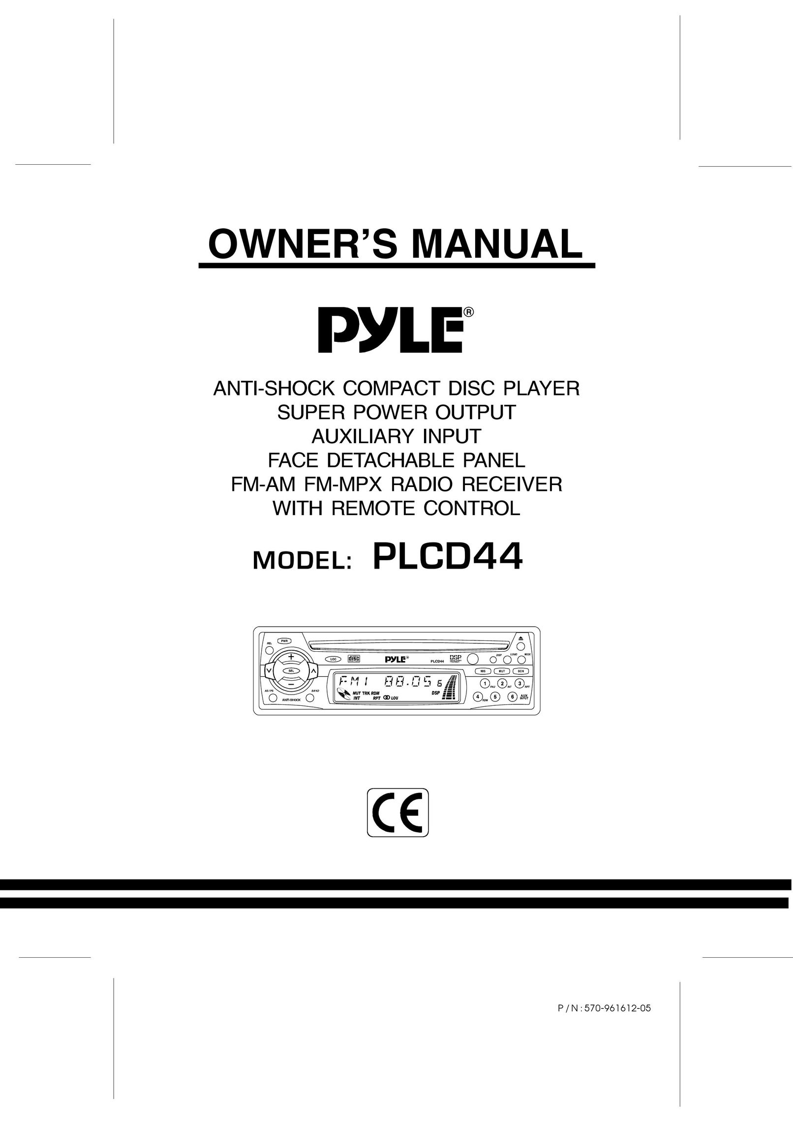 PYLE Audio PLCD44 Car Stereo System User Manual