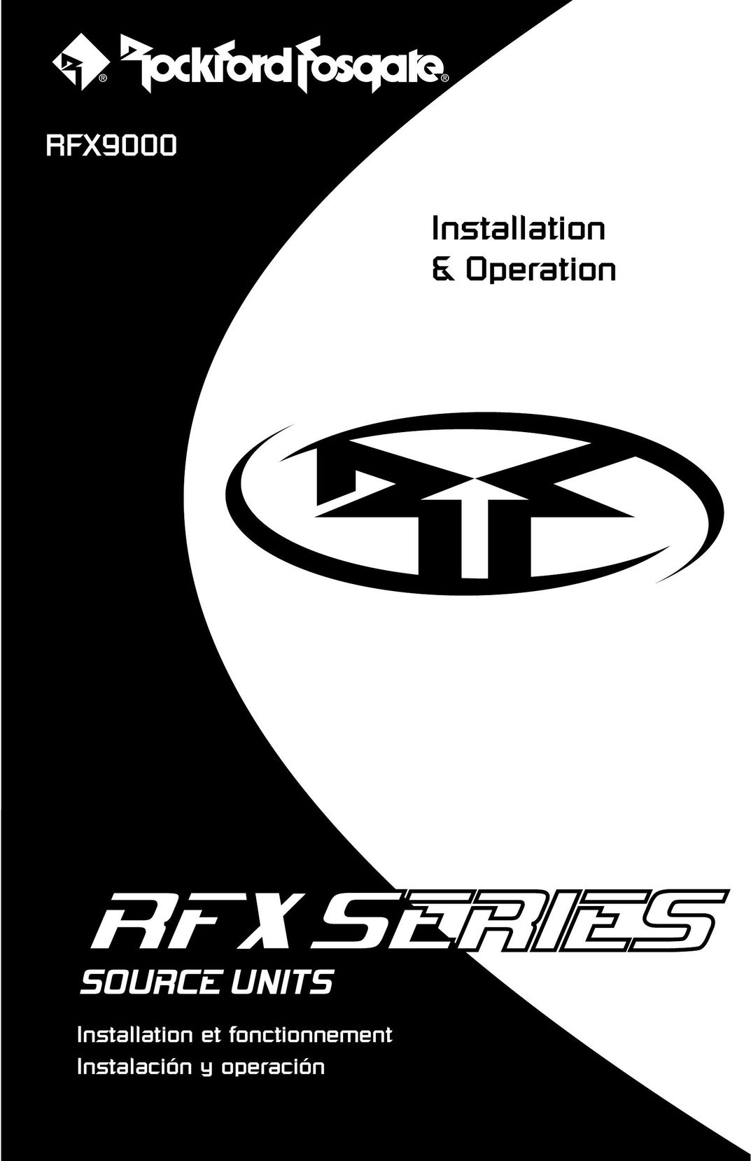 Rockford Fosgate RFX9000 Car Stereo System User Manual