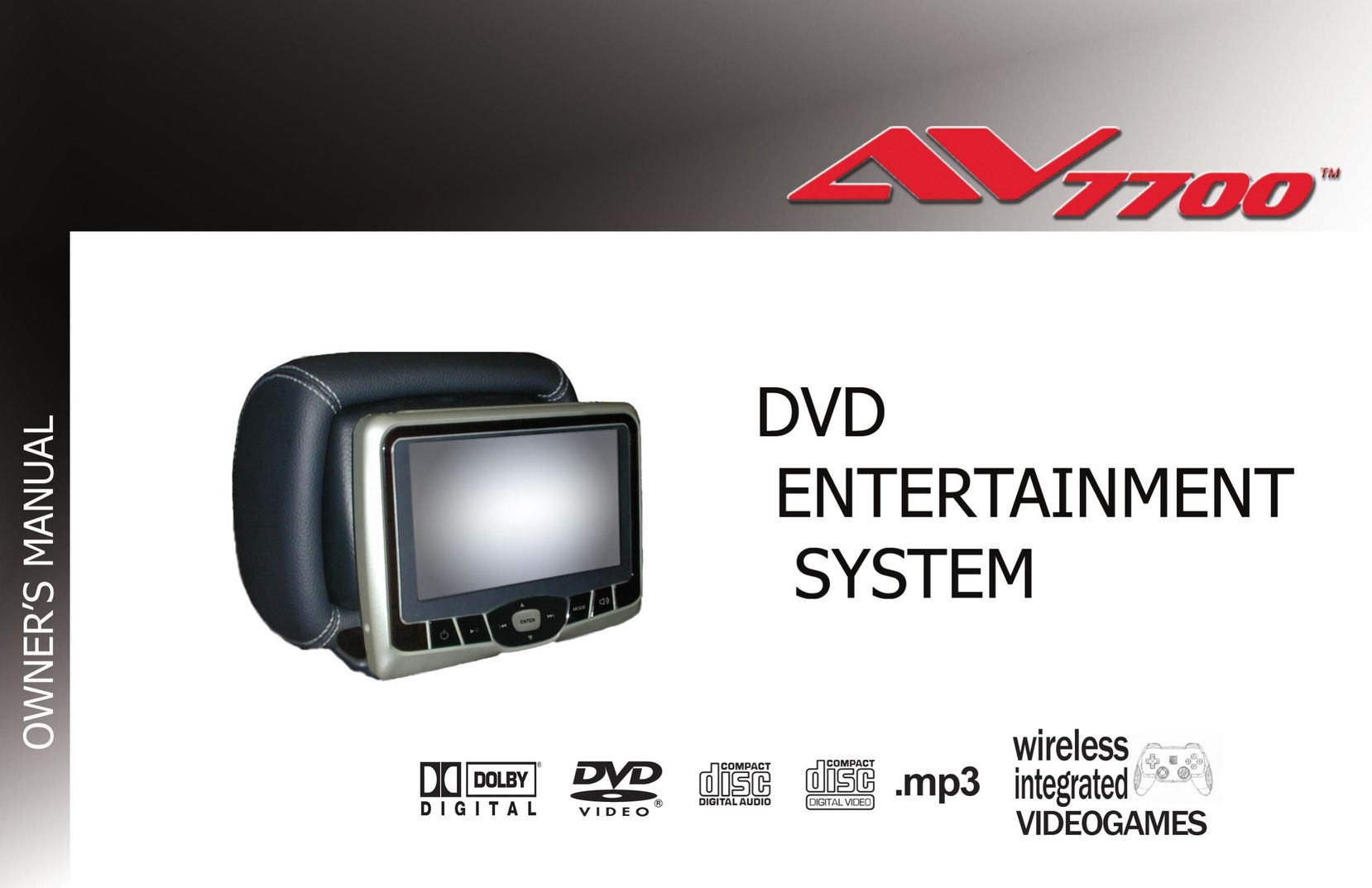 Rosen Entertainment Systems AV7700 Car Stereo System User Manual