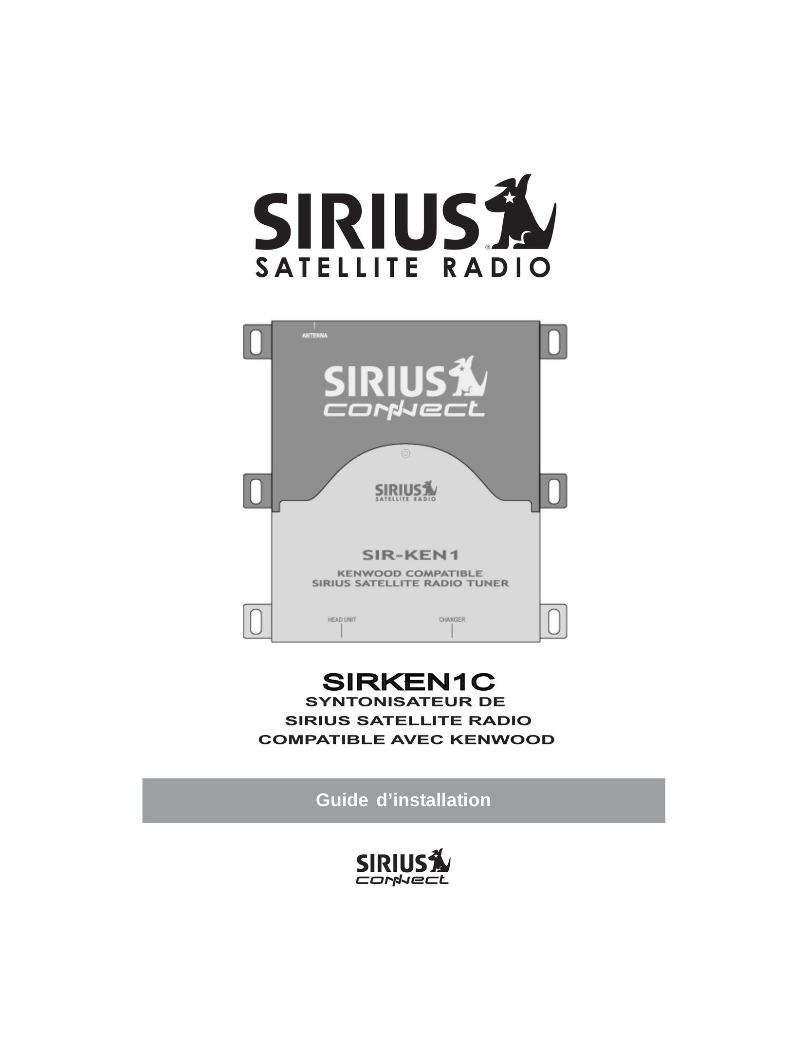 Sirius Satellite Radio SIR-KEN1 Car Stereo System User Manual