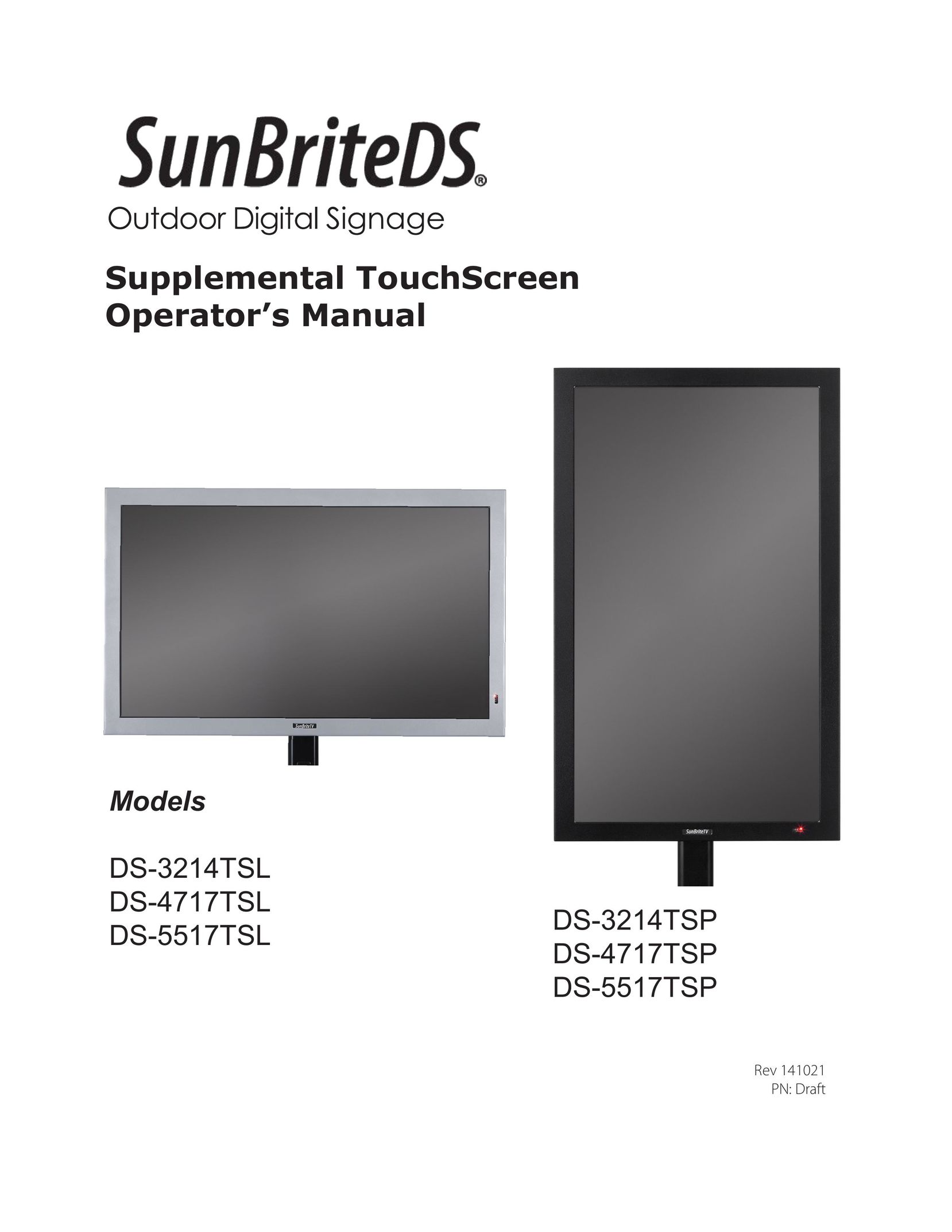 SunBriteTV DS-3214TSL Car Stereo System User Manual