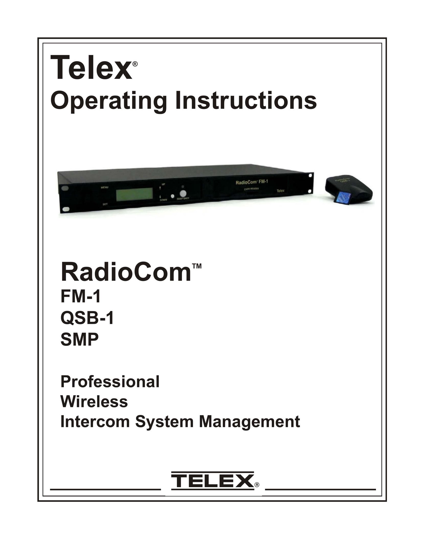 Telex FM-1 Car Stereo System User Manual