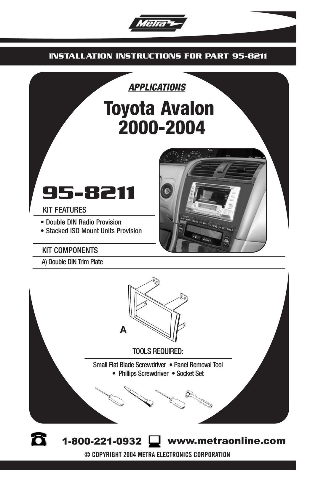 Toyota 95-8211 Car Stereo System User Manual