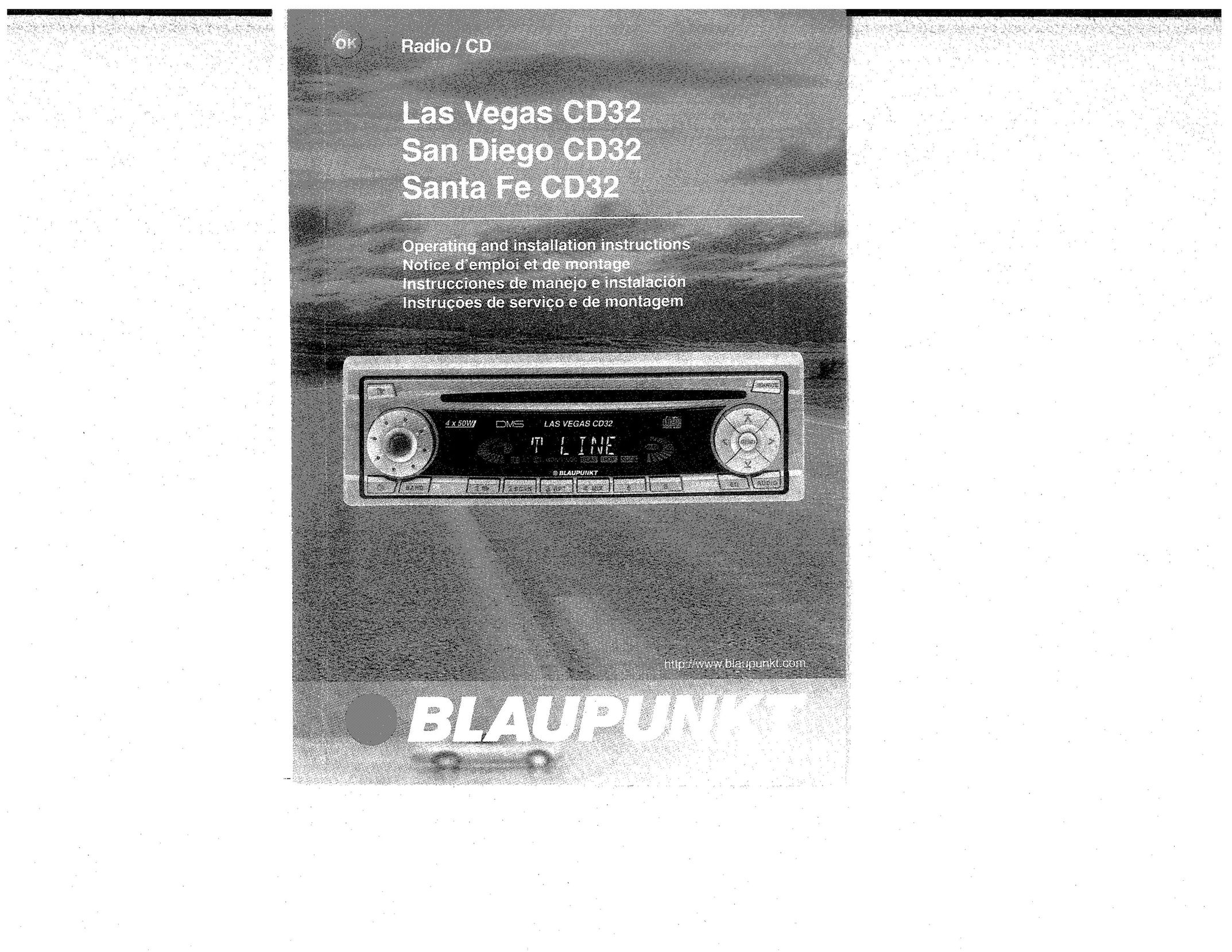 Yamaha Las Vegas CD32 Car Stereo System User Manual