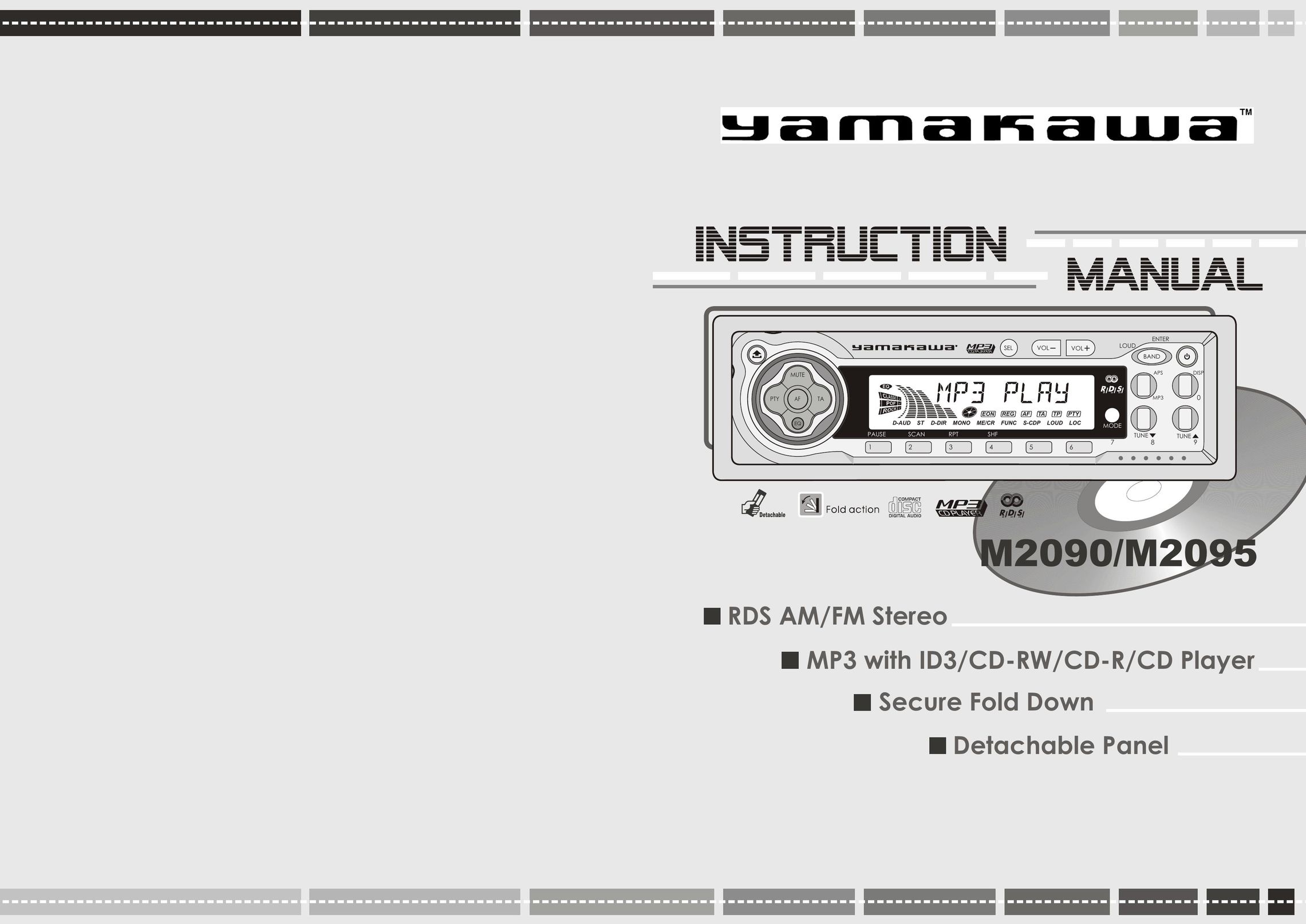 Yamakawa M2090 M2095 Car Stereo System User Manual