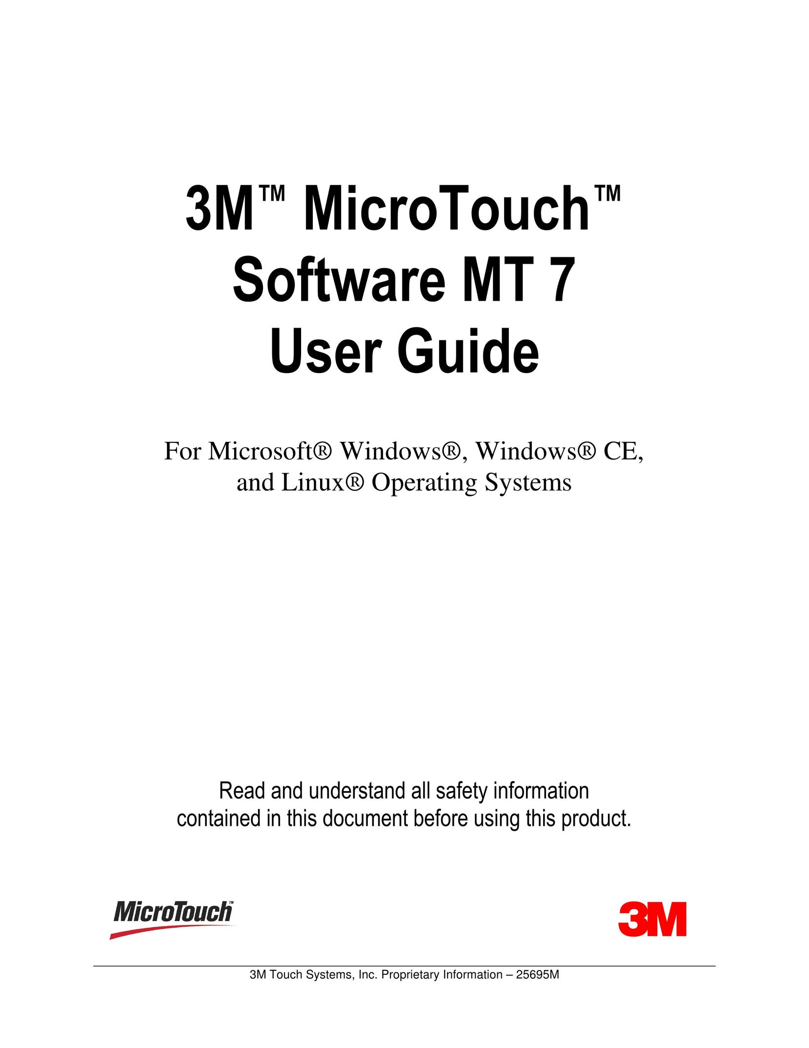 3M MT7 Car Video System User Manual