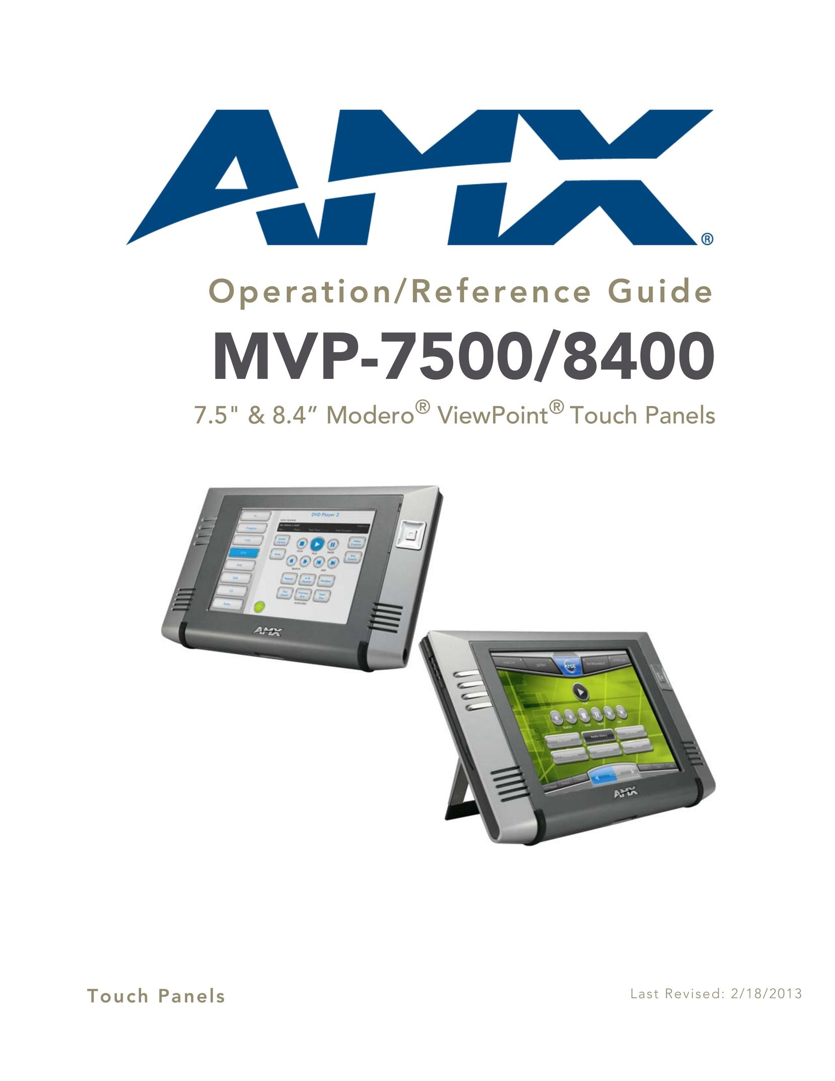 AMX MVP-7500/8400 Car Video System User Manual