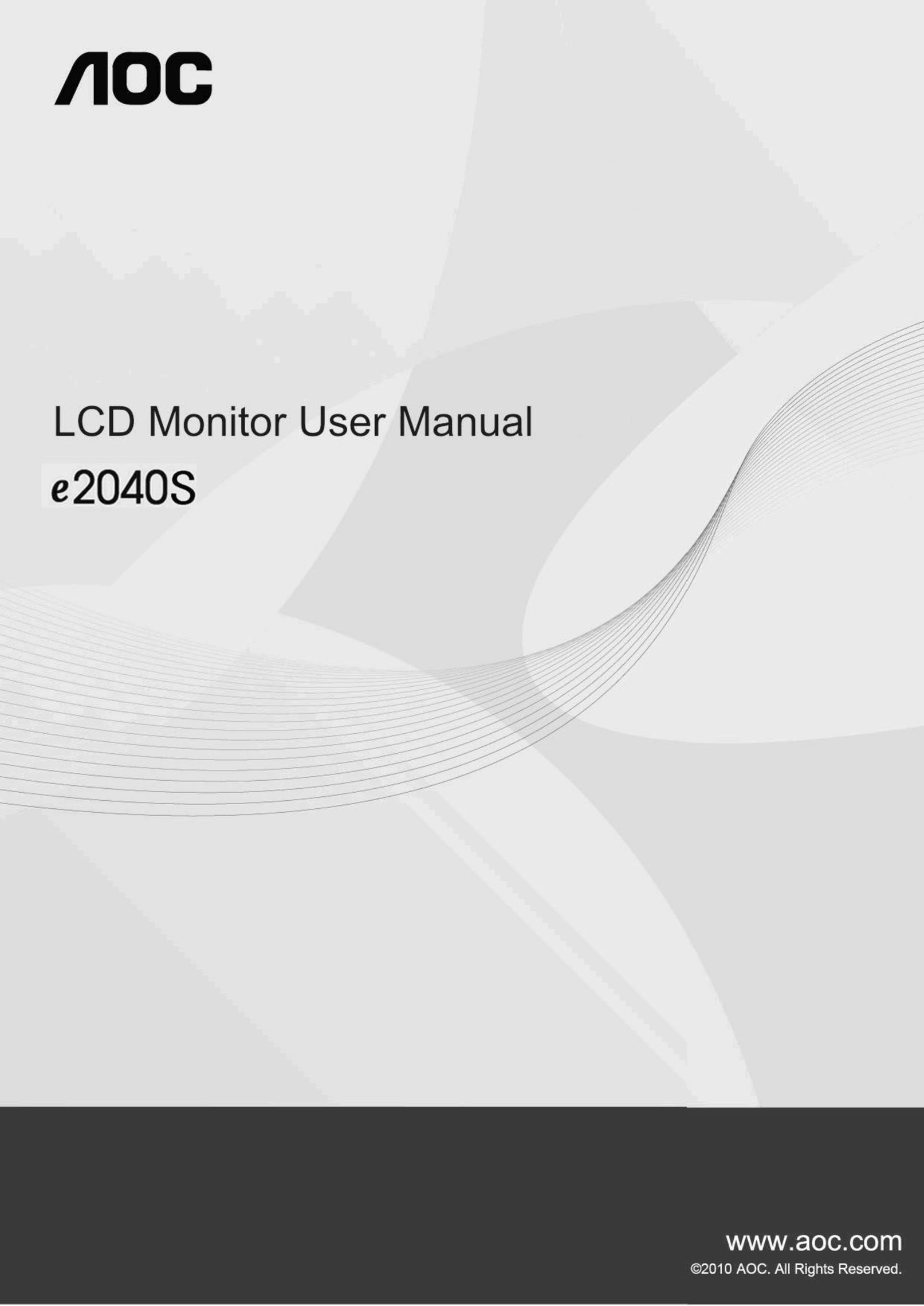 AOC e2040S Car Video System User Manual
