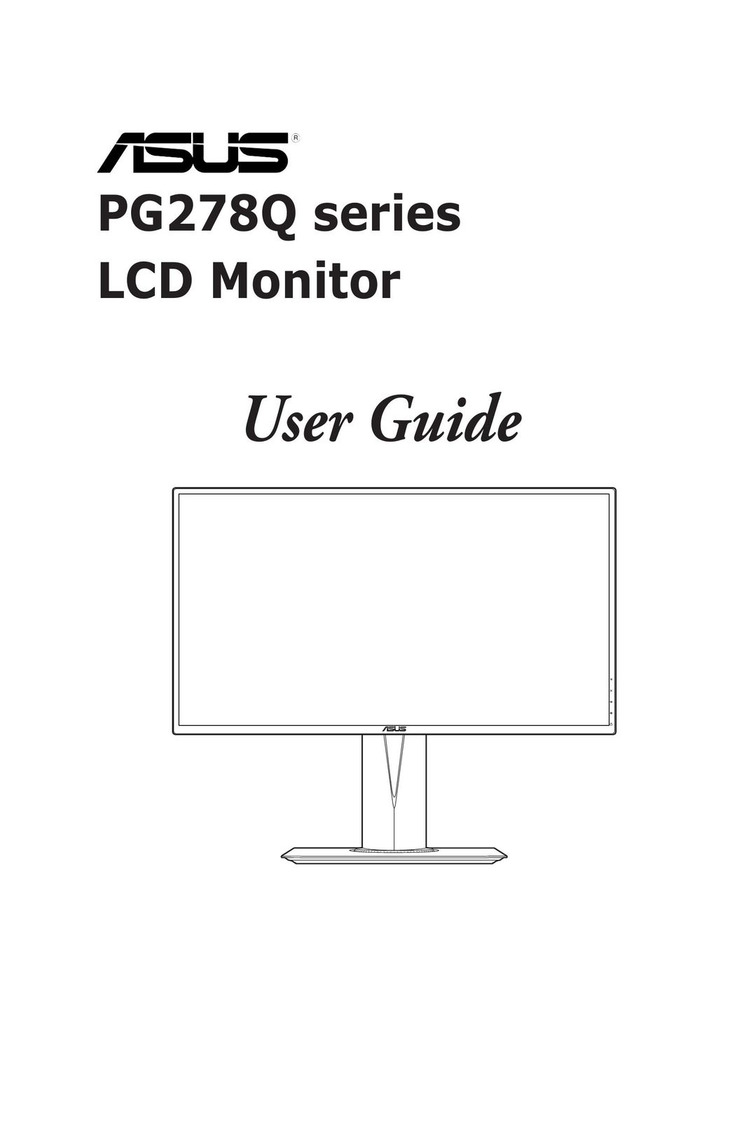 Asus PG278Q Car Video System User Manual