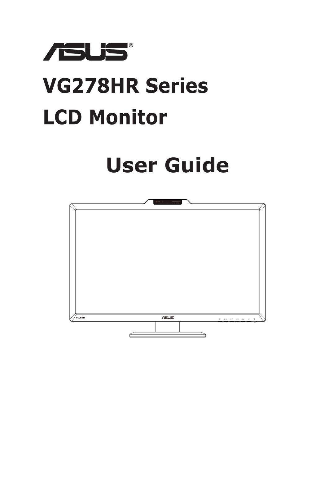 Asus VG278HR Car Video System User Manual