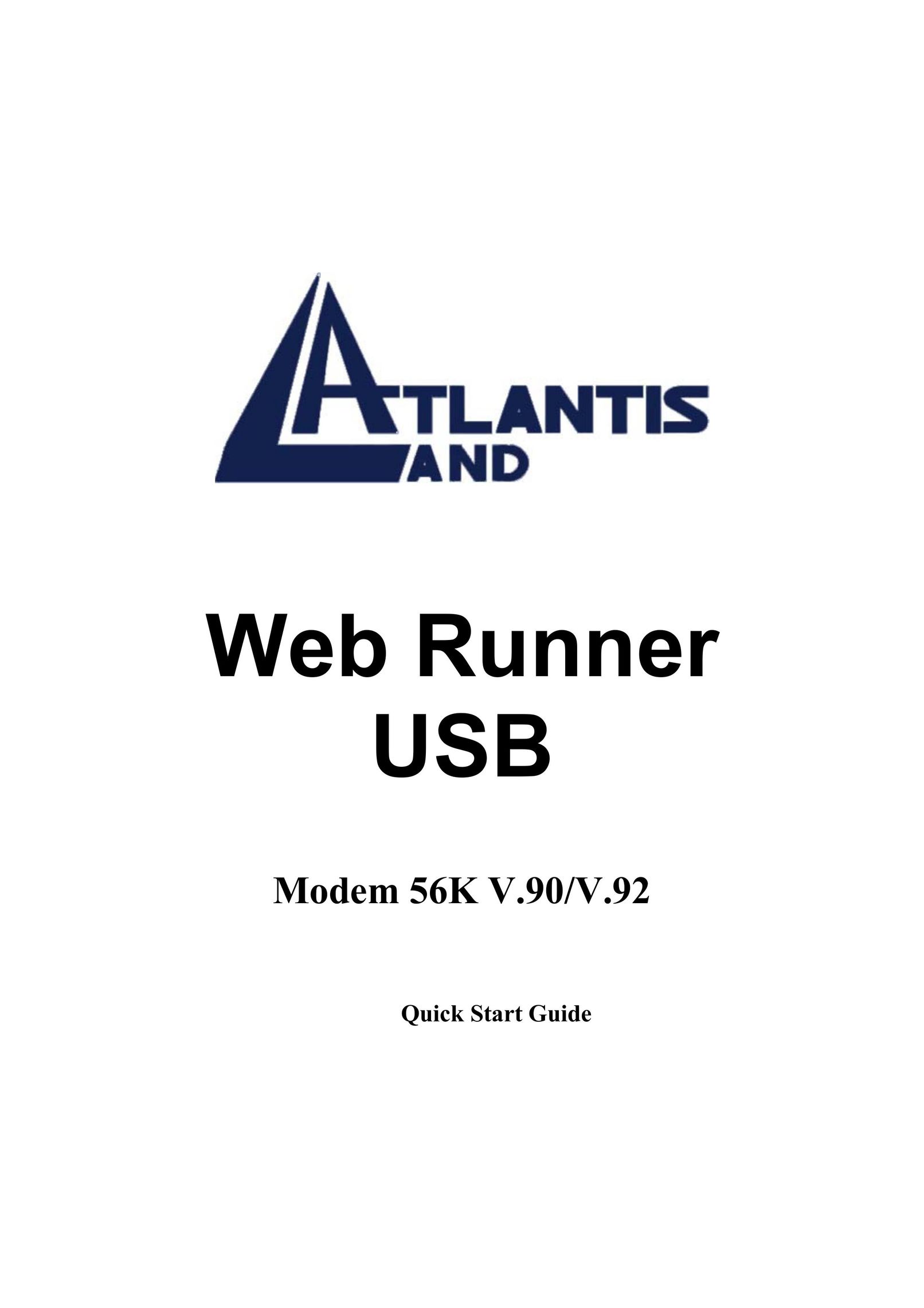 Atlantis Land 56K V.90/V.92 Car Video System User Manual