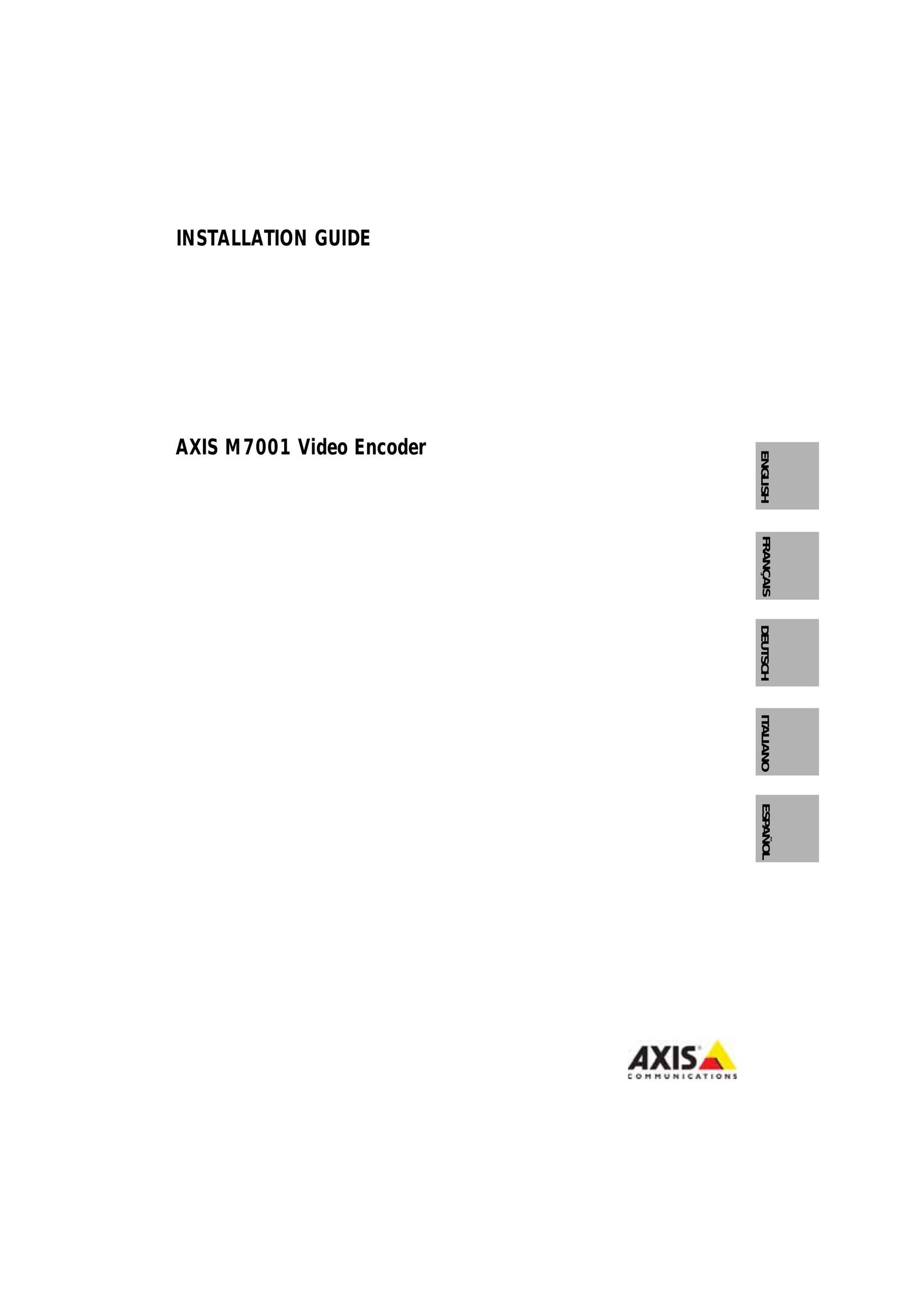 Axis Communications M7001 Car Video System User Manual
