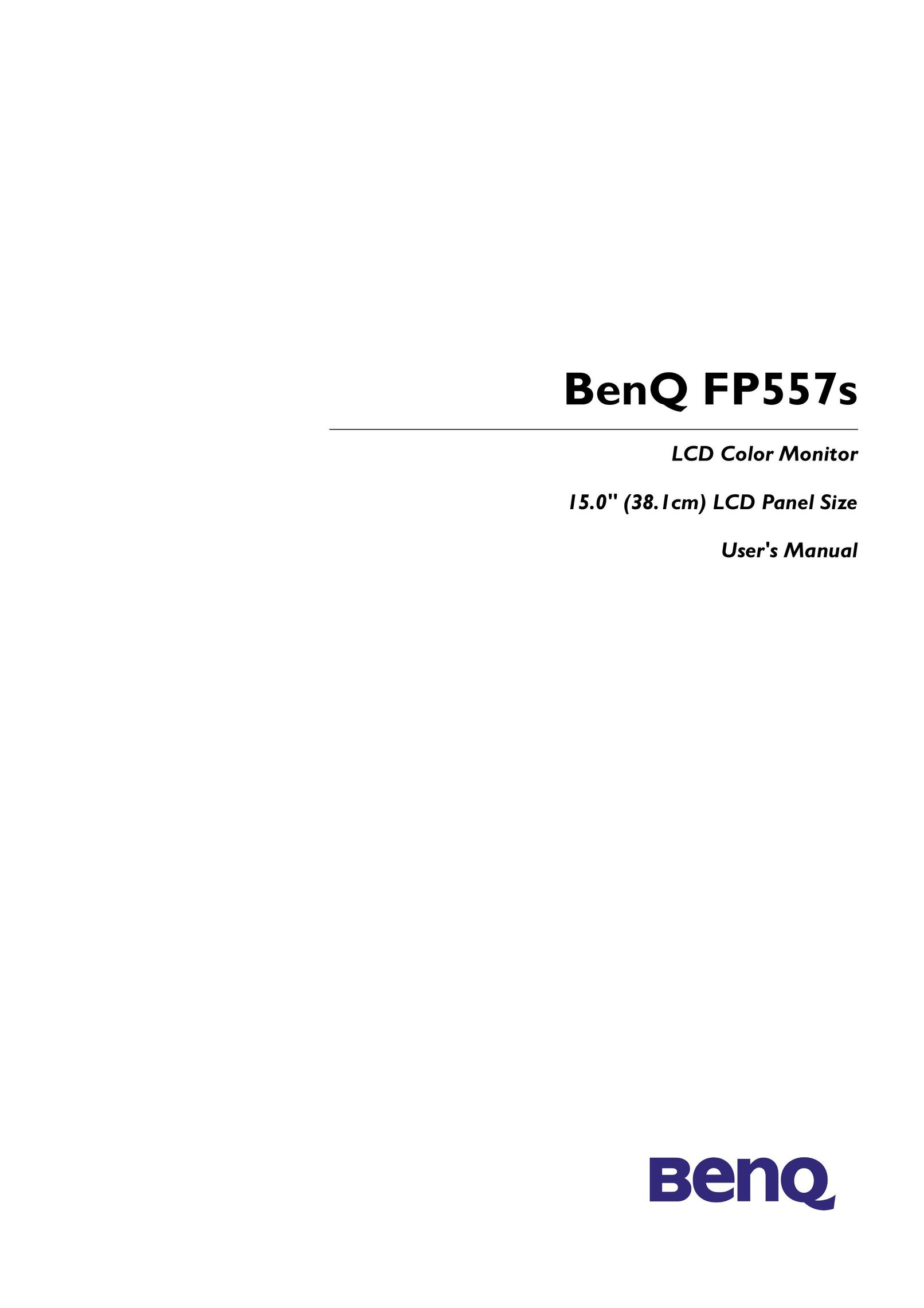 BenQ FP557s Car Video System User Manual