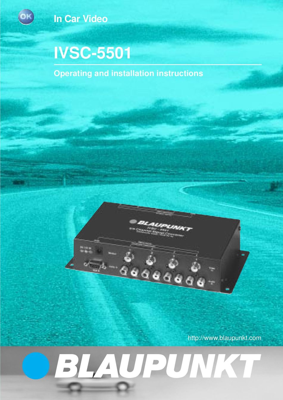 Blaupunkt IVSC-5501 Car Video System User Manual