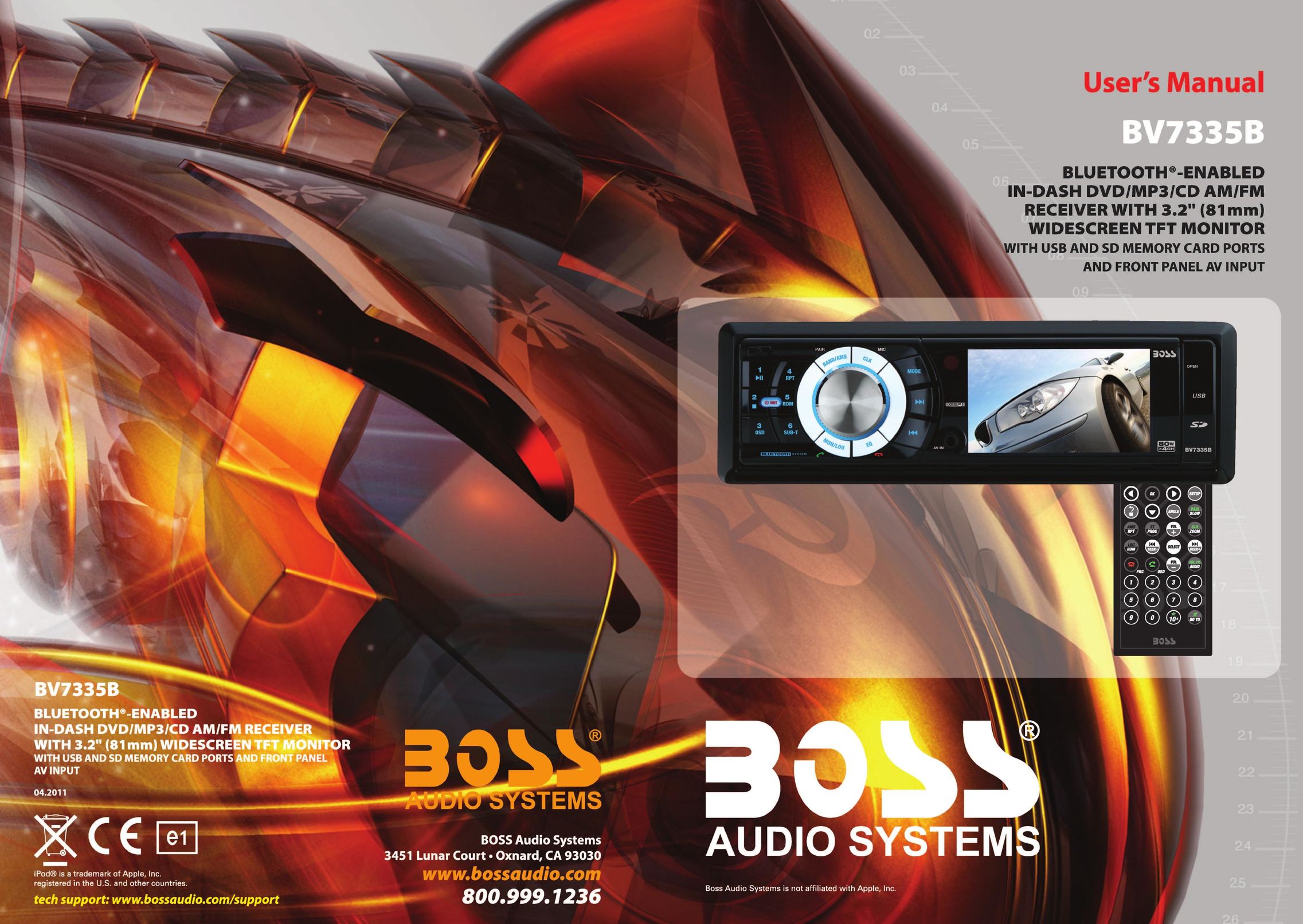 Boss Audio Systems BV7335B Car Video System User Manual