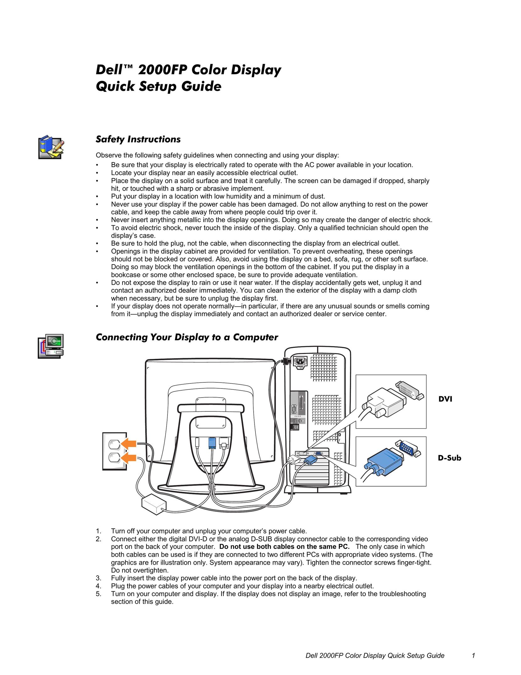 Dell 2000FP Car Video System User Manual