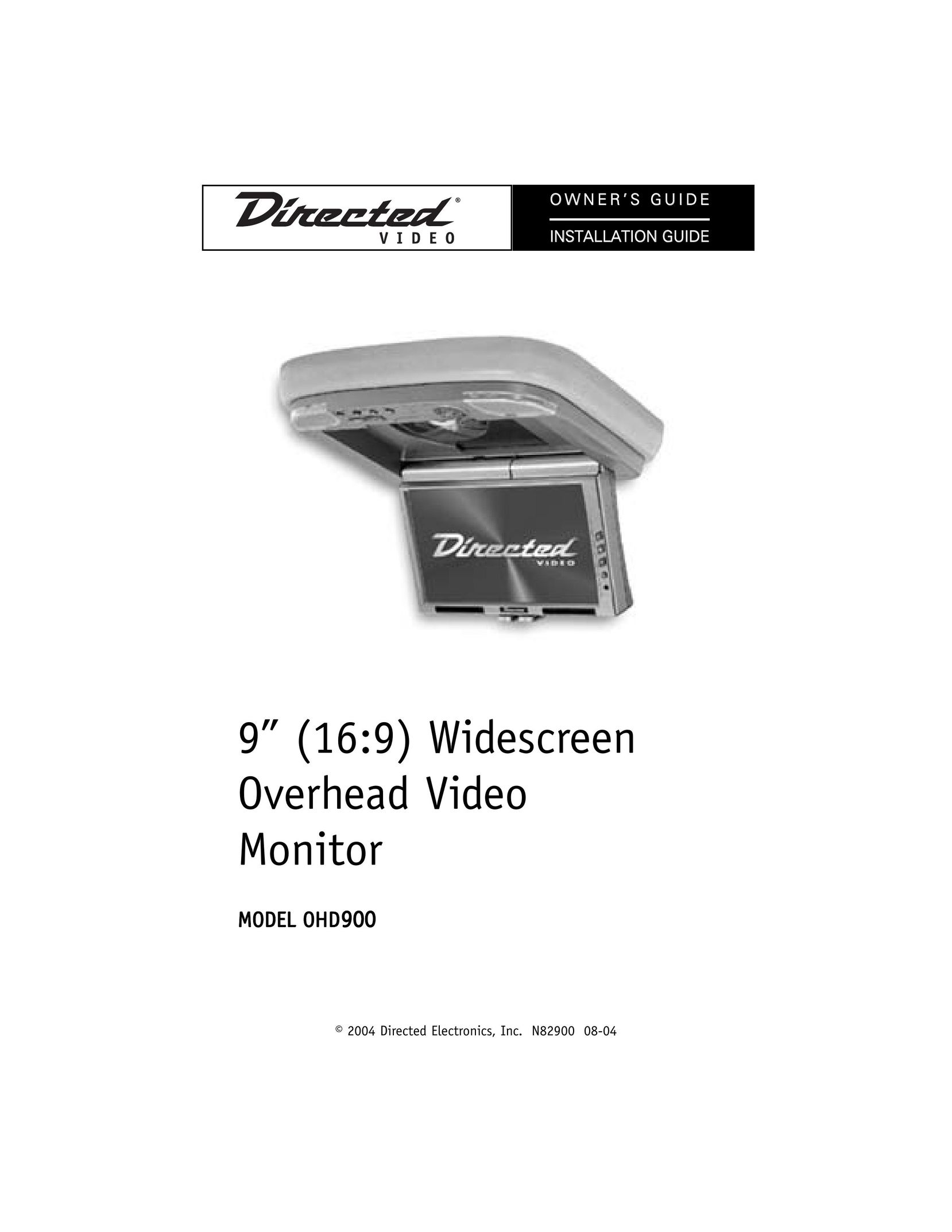 Directed Electronics N82900 Car Video System User Manual