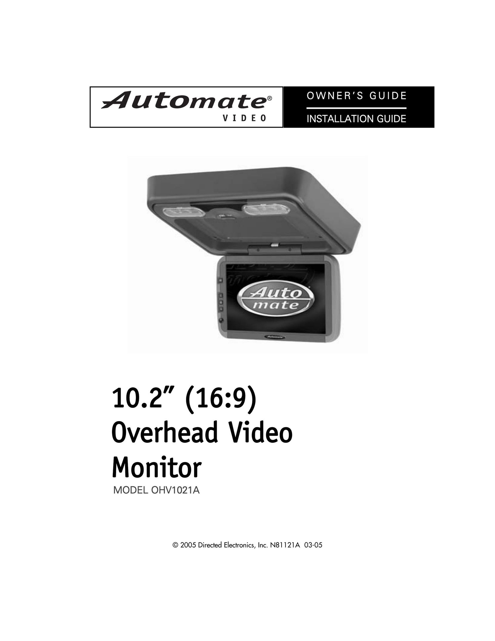 Directed Electronics OHV1021A Car Video System User Manual