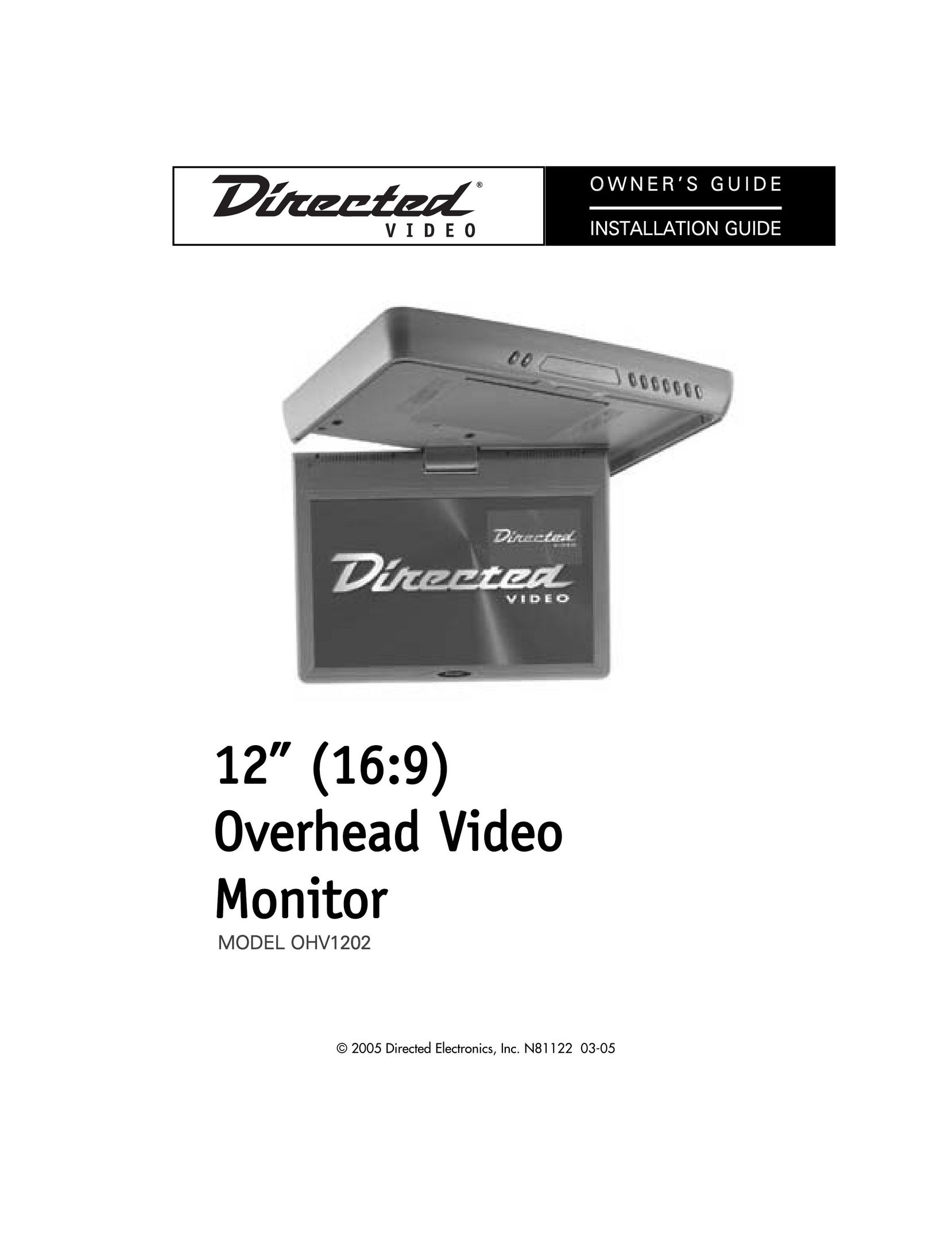 Directed Electronics OHV12202 Car Video System User Manual