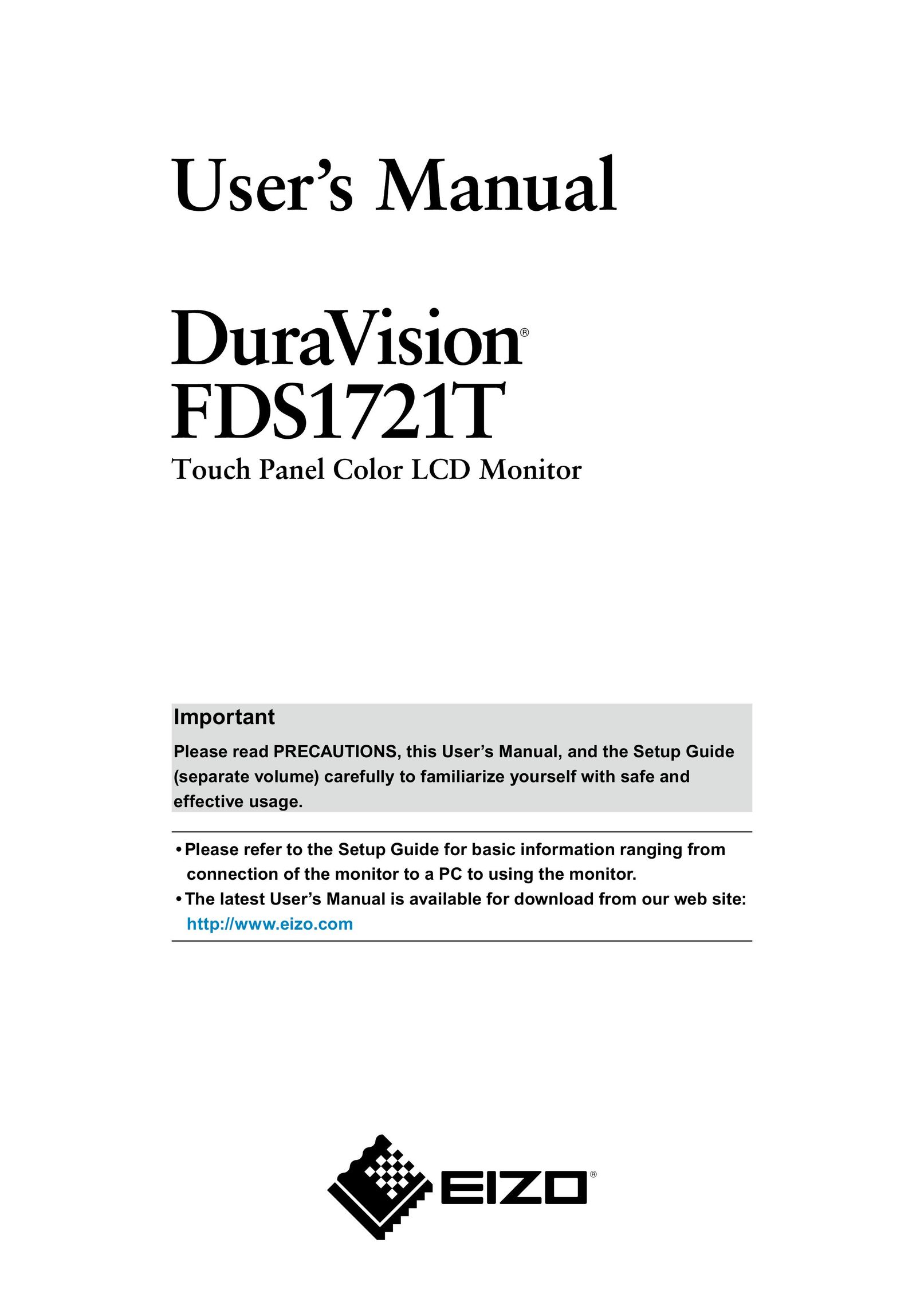 Eizo FDS1721T Car Video System User Manual
