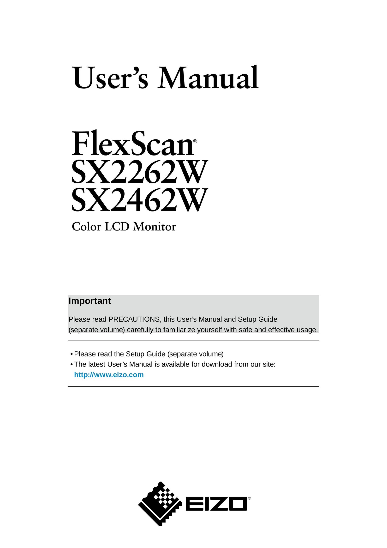 Eizo SX2262W Car Video System User Manual