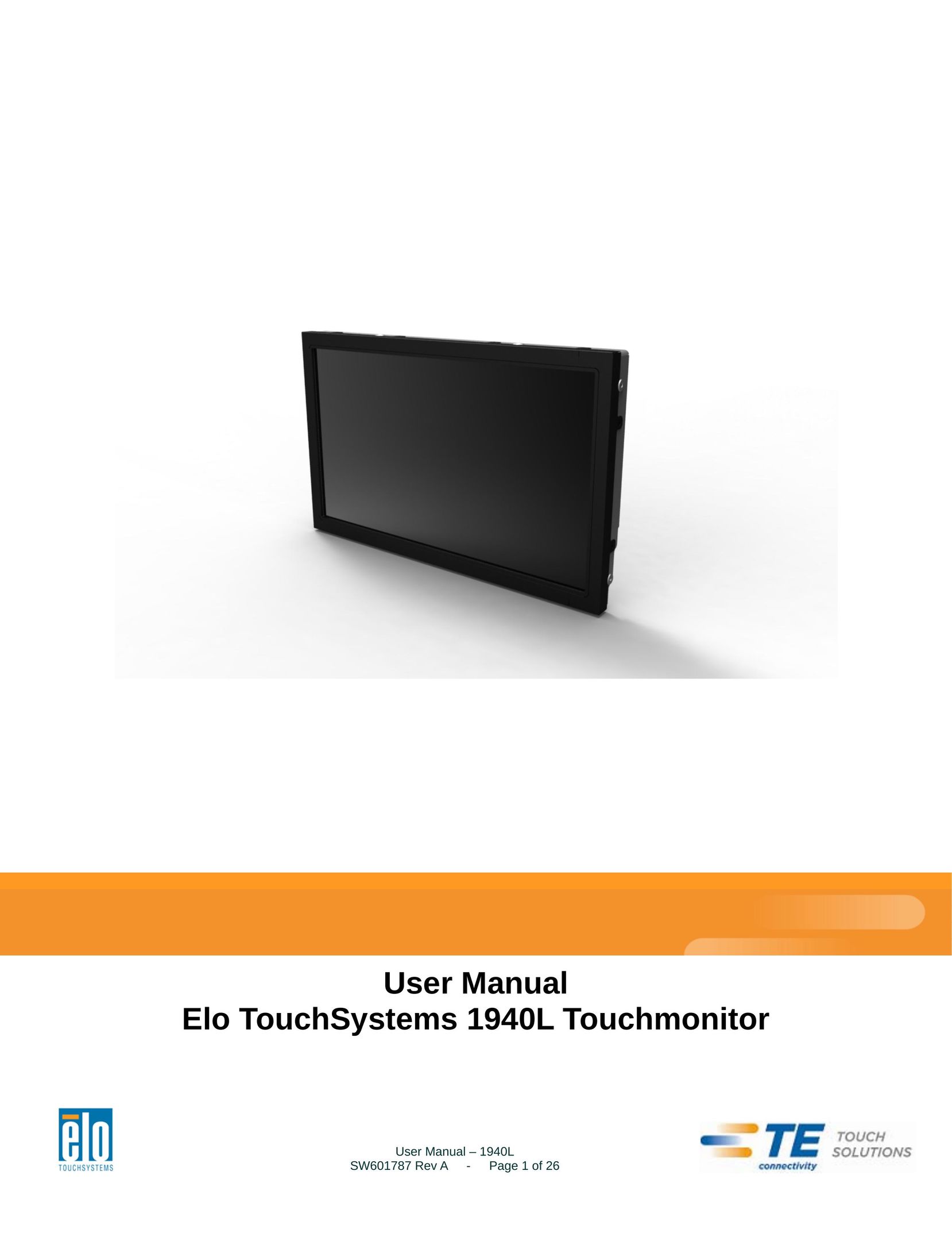 Elo TouchSystems 1940L Car Video System User Manual