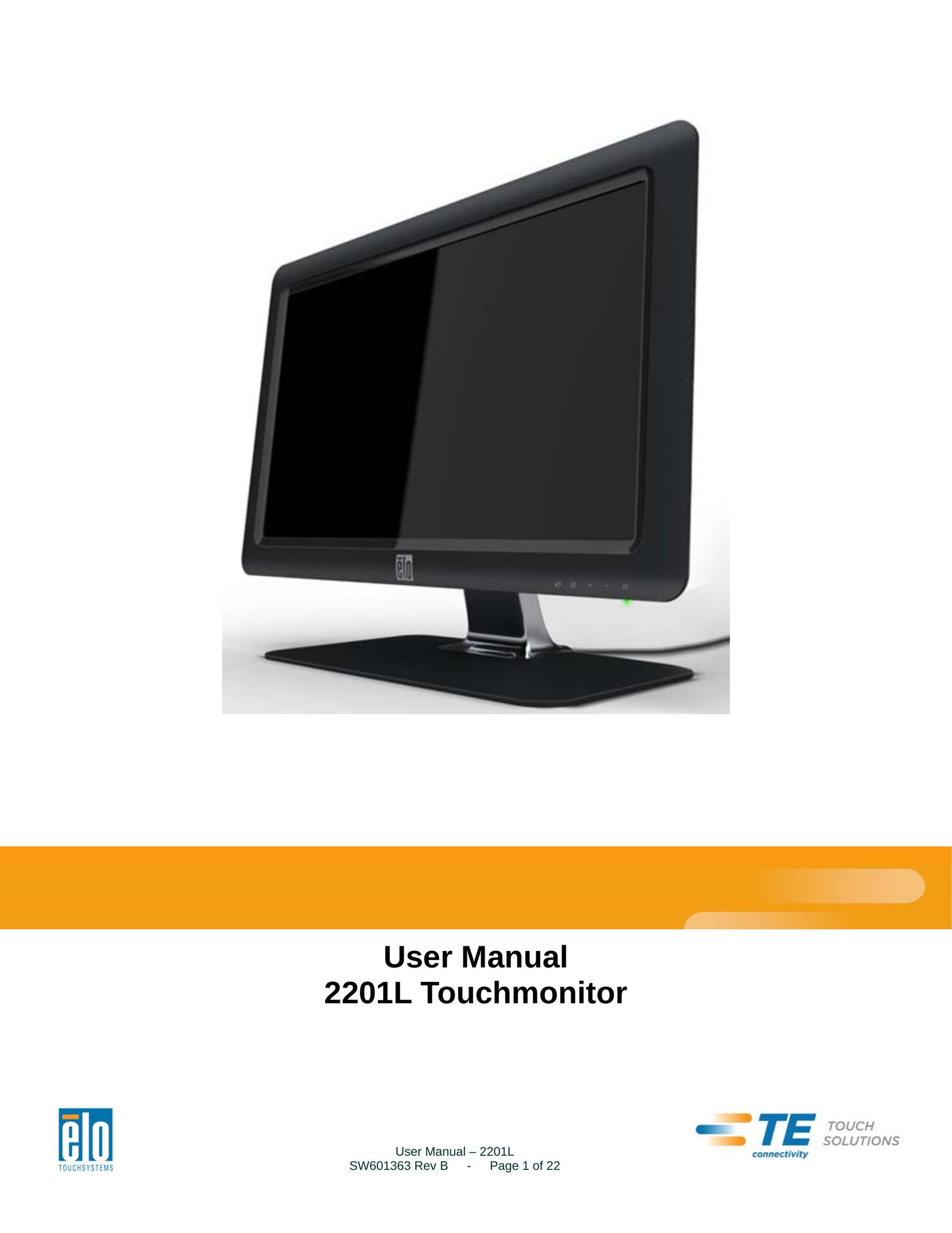 Elo TouchSystems 2201L Car Video System User Manual