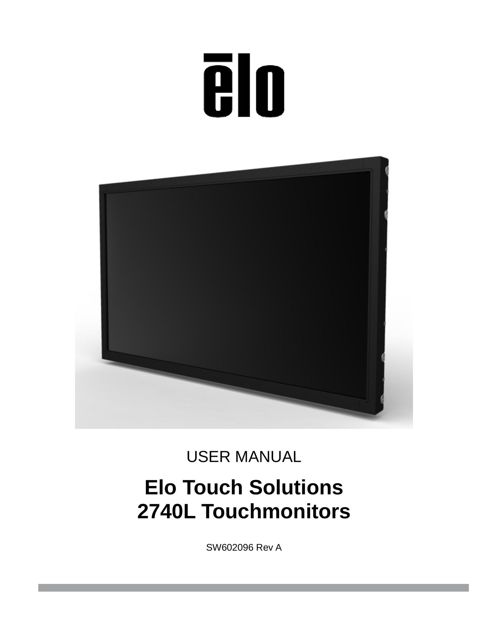 Elo TouchSystems 2740L Car Video System User Manual