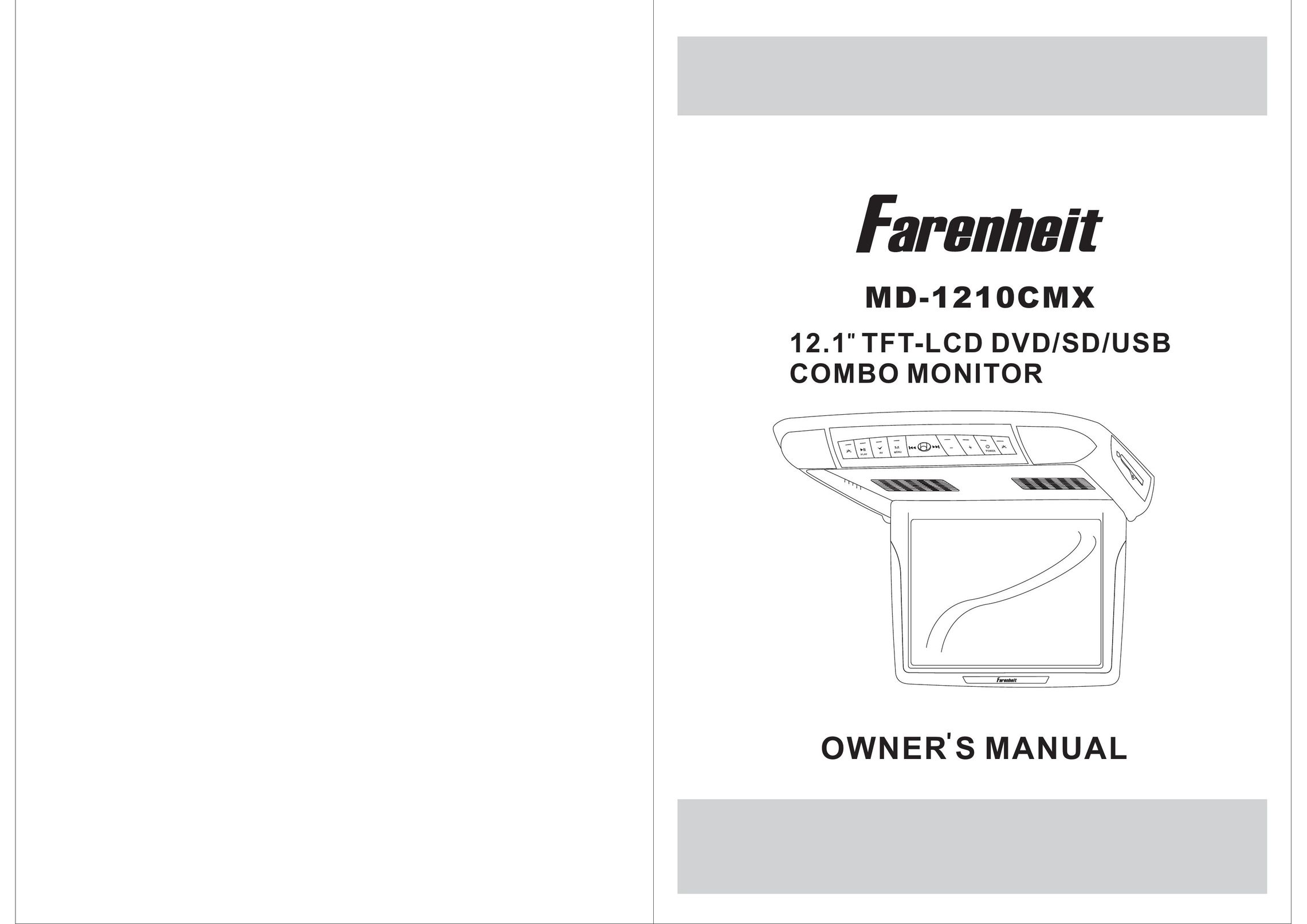 Farenheit Technologies MD-1210CMX Car Video System User Manual