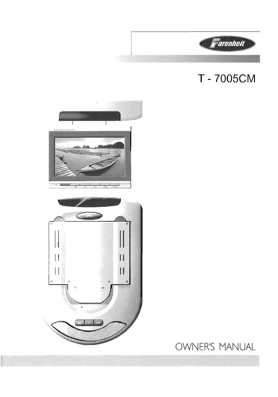 Farenheit Technologies T-7005CM Car Video System User Manual
