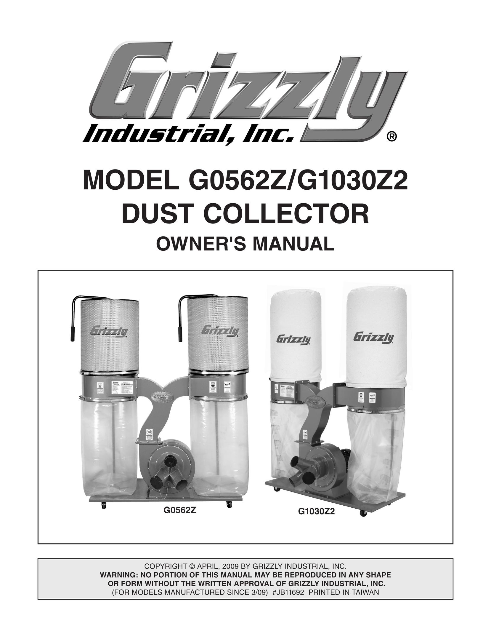 Grizzly G1030Z2 Car Video System User Manual