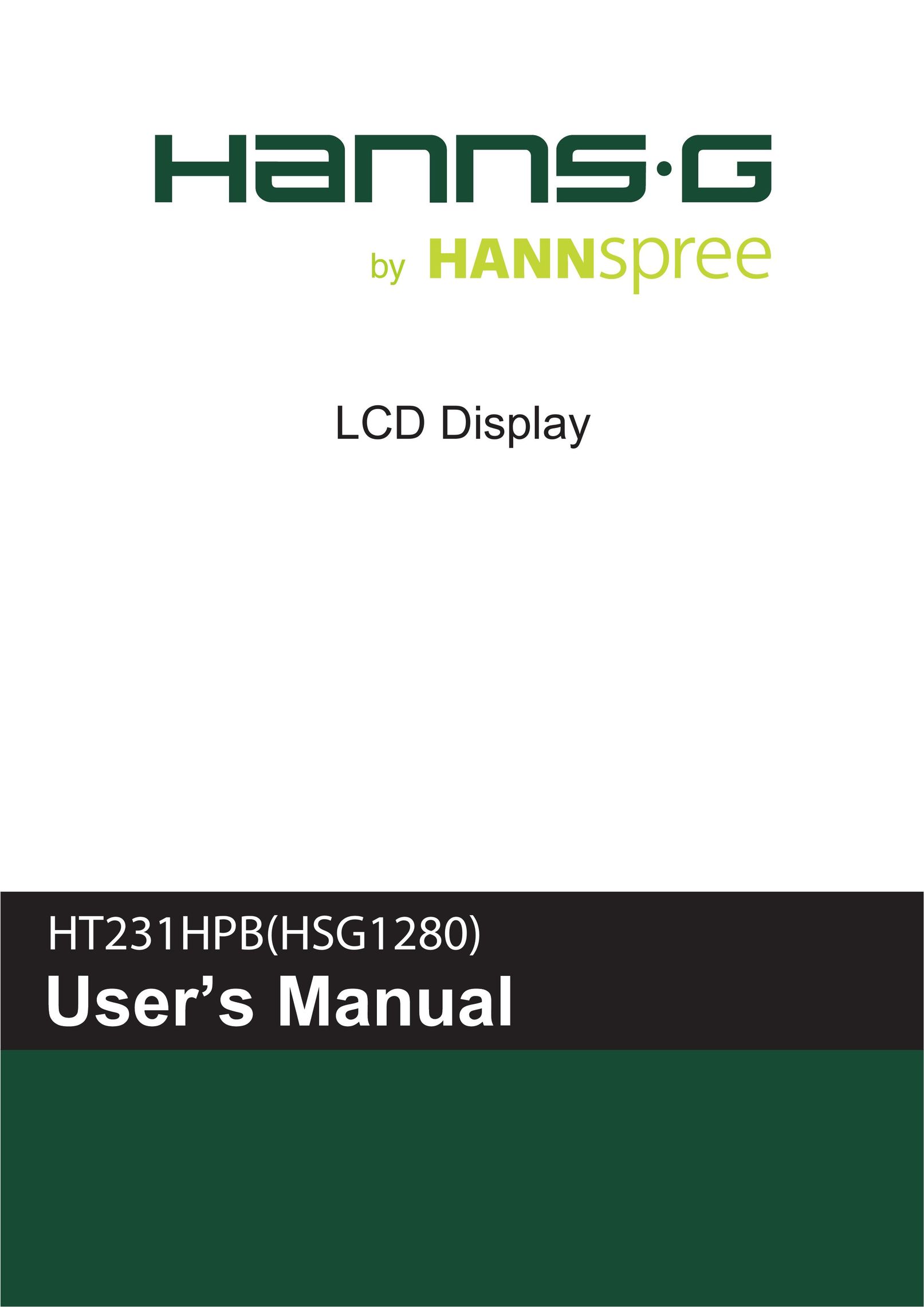HANNspree HT231HPB Car Video System User Manual