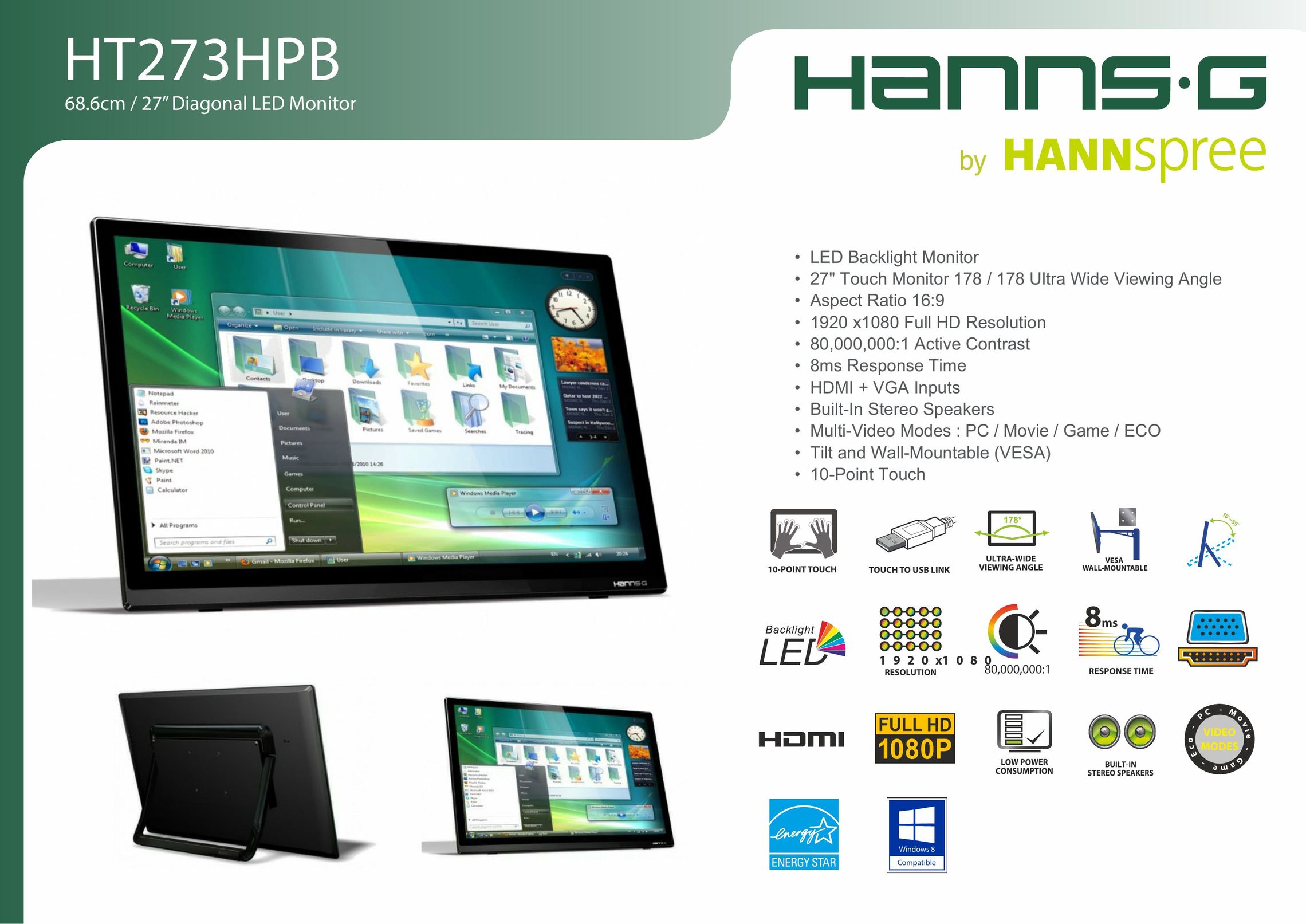 HANNspree HT273HPB Car Video System User Manual