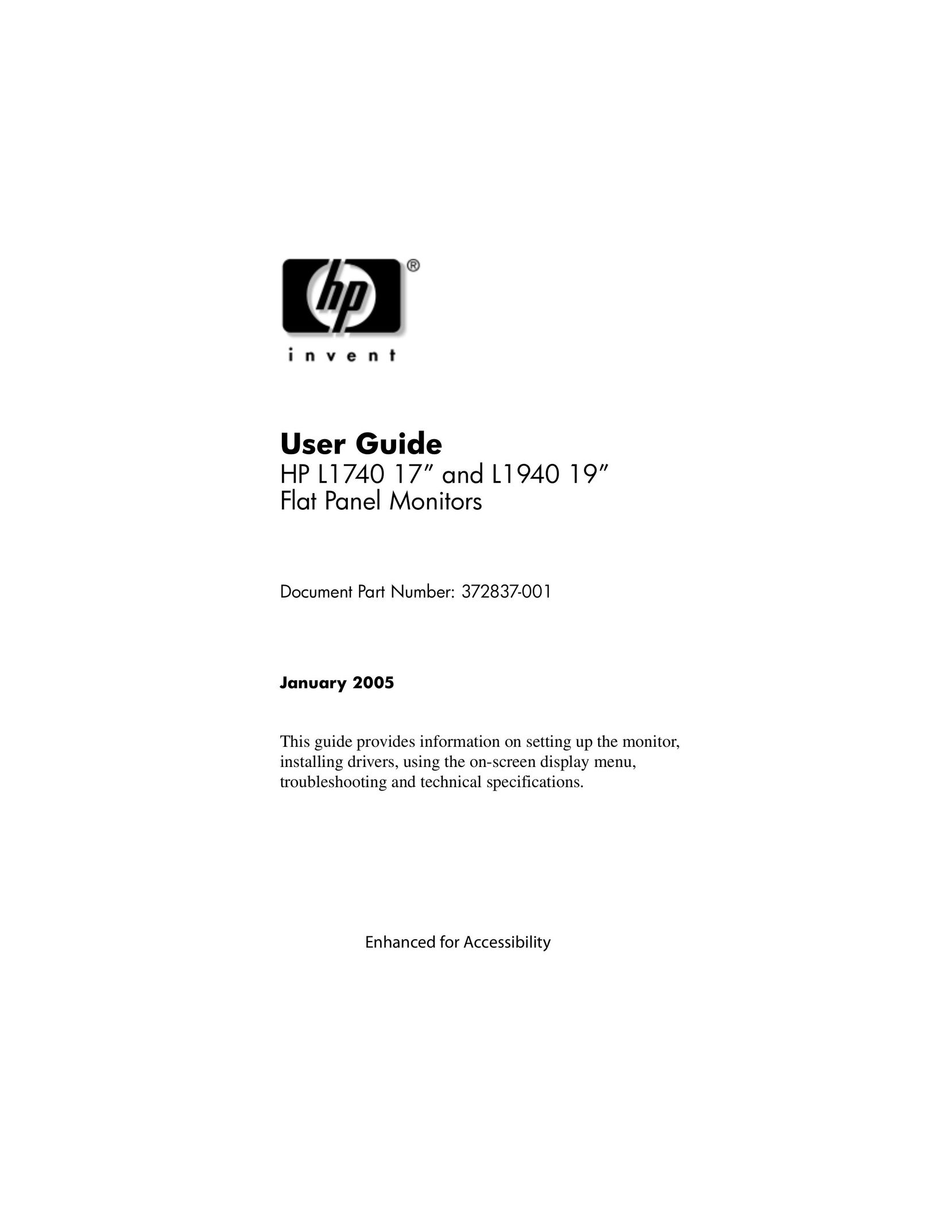 HP (Hewlett-Packard) L1740 17 Car Video System User Manual