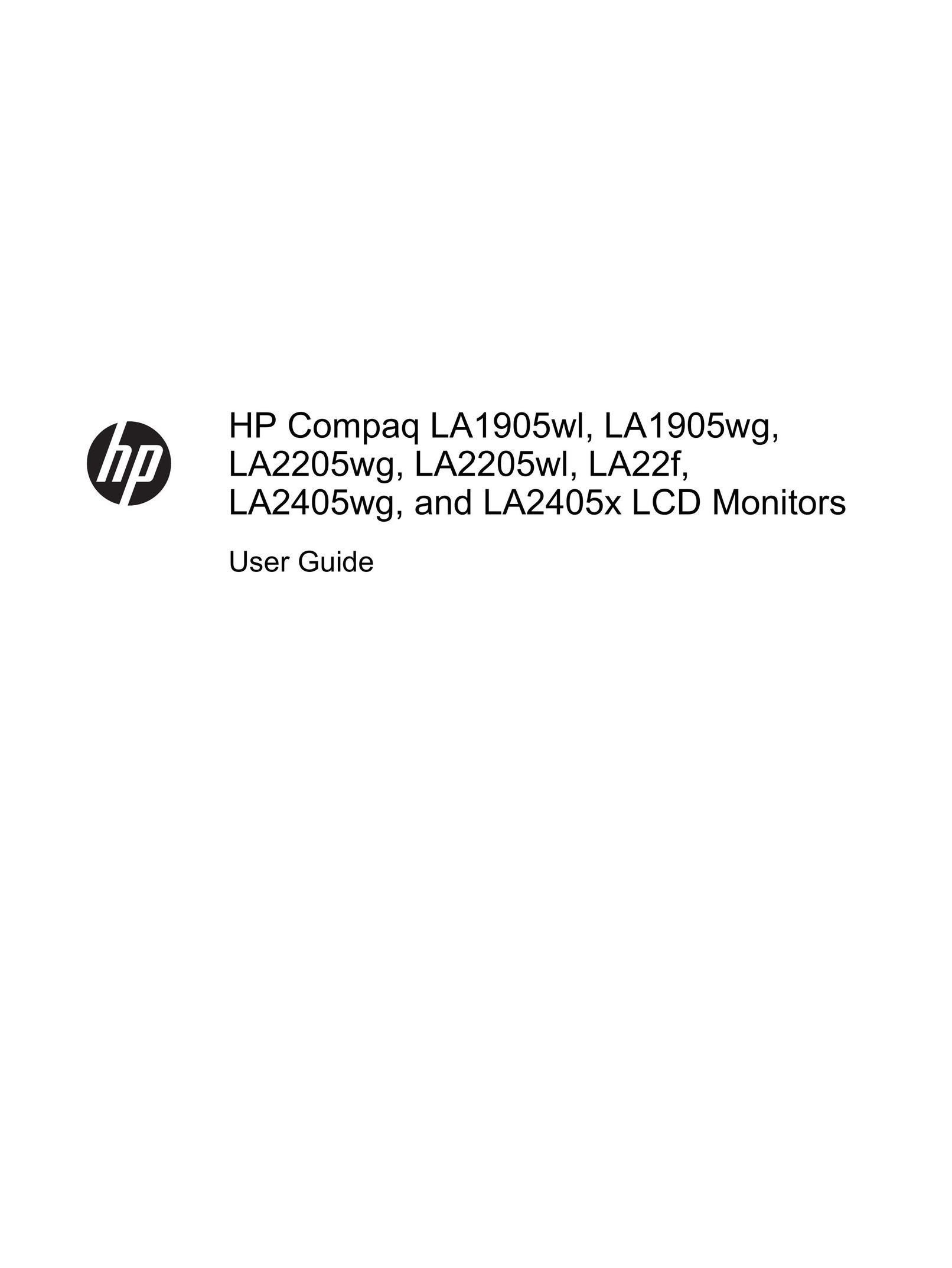 HP (Hewlett-Packard) LA1905WG Car Video System User Manual