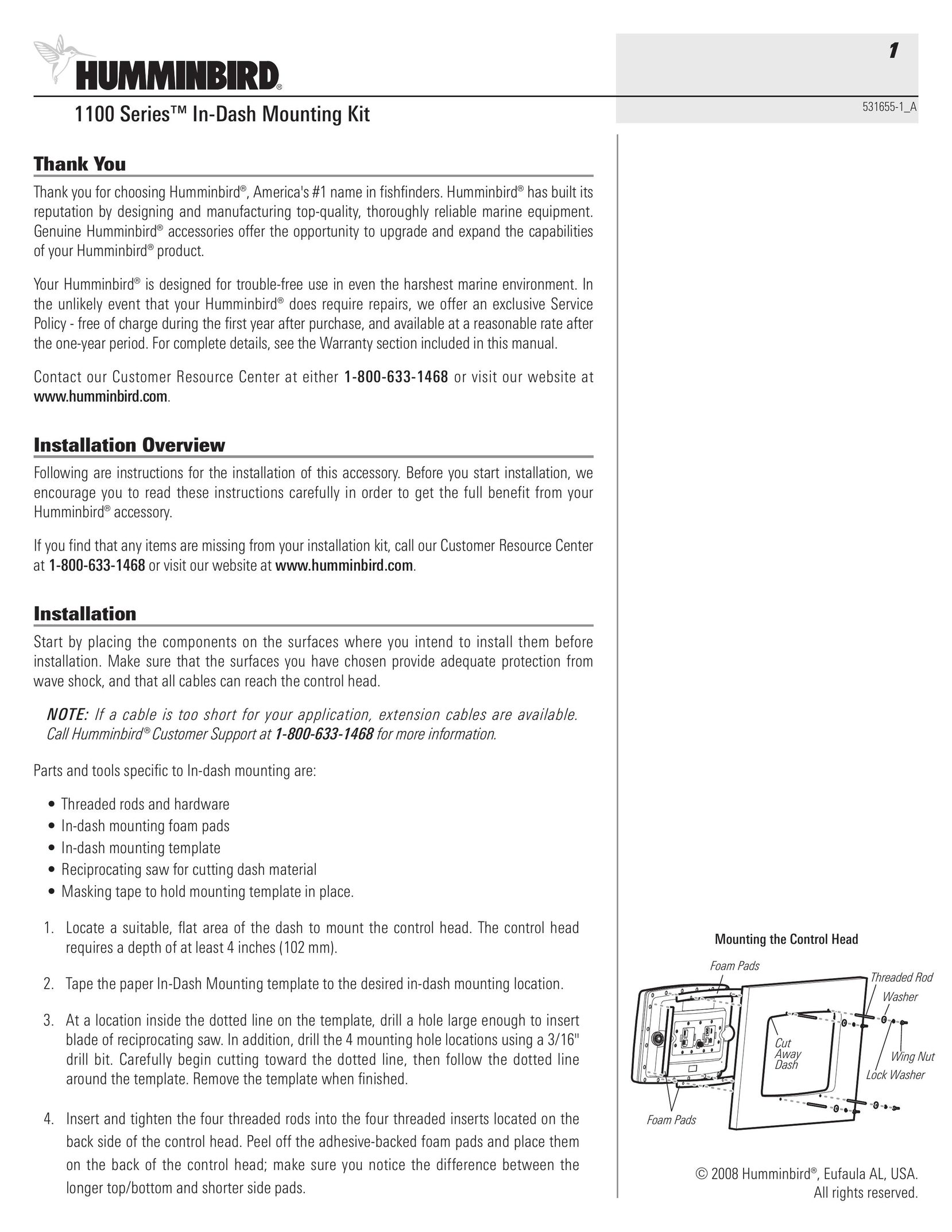 Humminbird 531655-1_A Car Video System User Manual