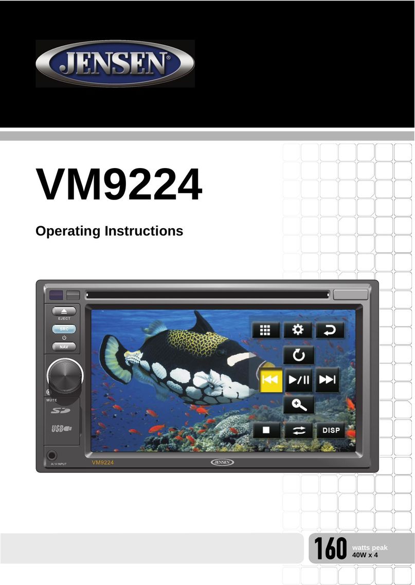 Jensen VM9224 Car Video System User Manual