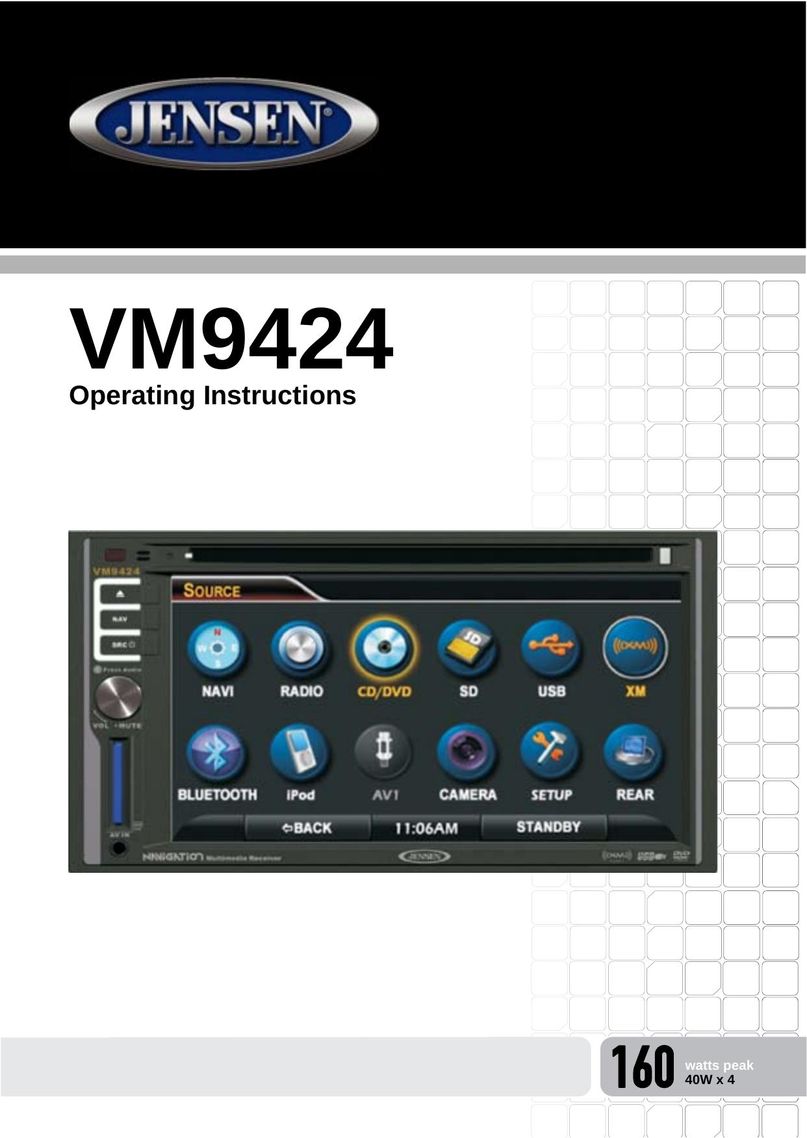 Jensen VM9424 Car Video System User Manual