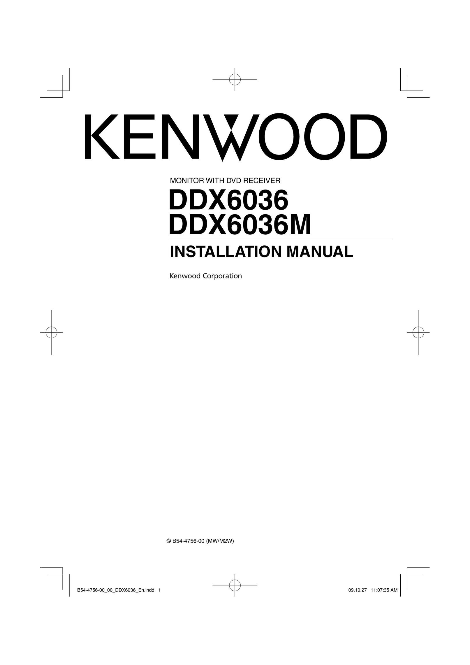 Kenwood DDX6036 Car Video System User Manual