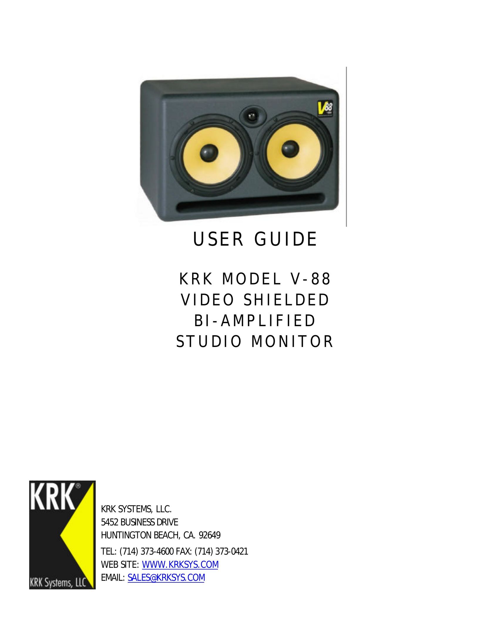 KRK V88 Car Video System User Manual
