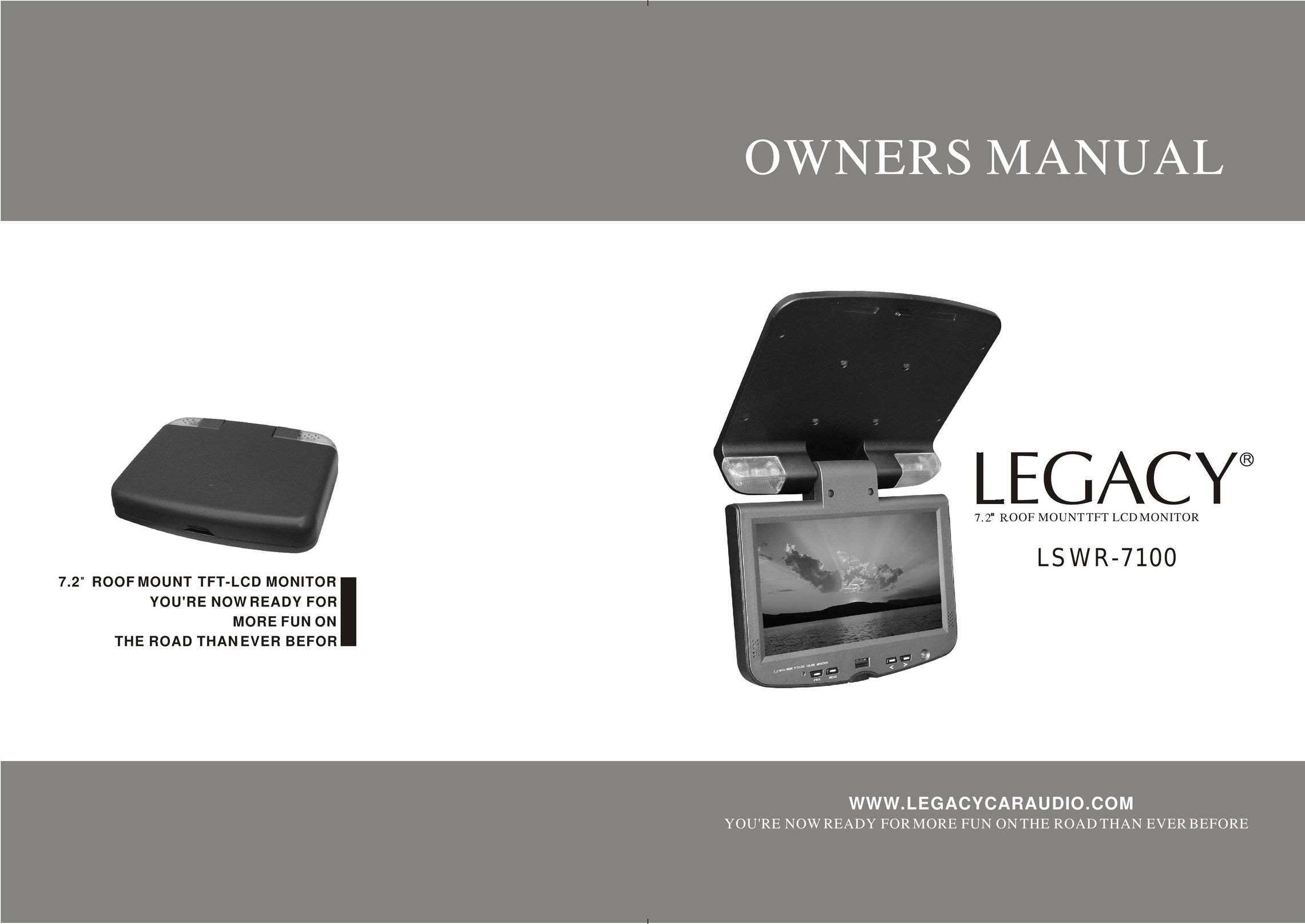 Legacy Car Audio LSWR-7100 Car Video System User Manual