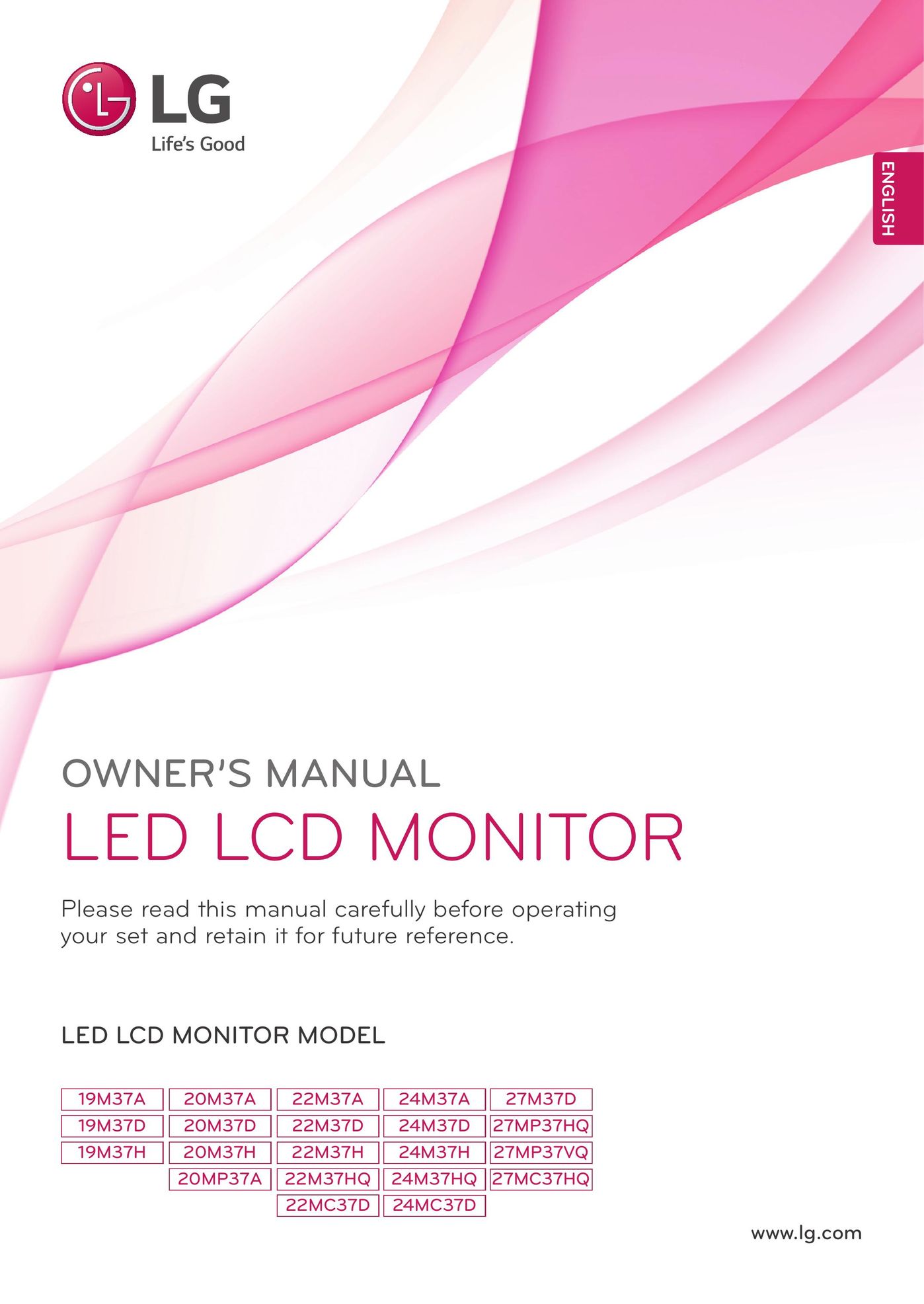 LG Electronics 20M37D Car Video System User Manual