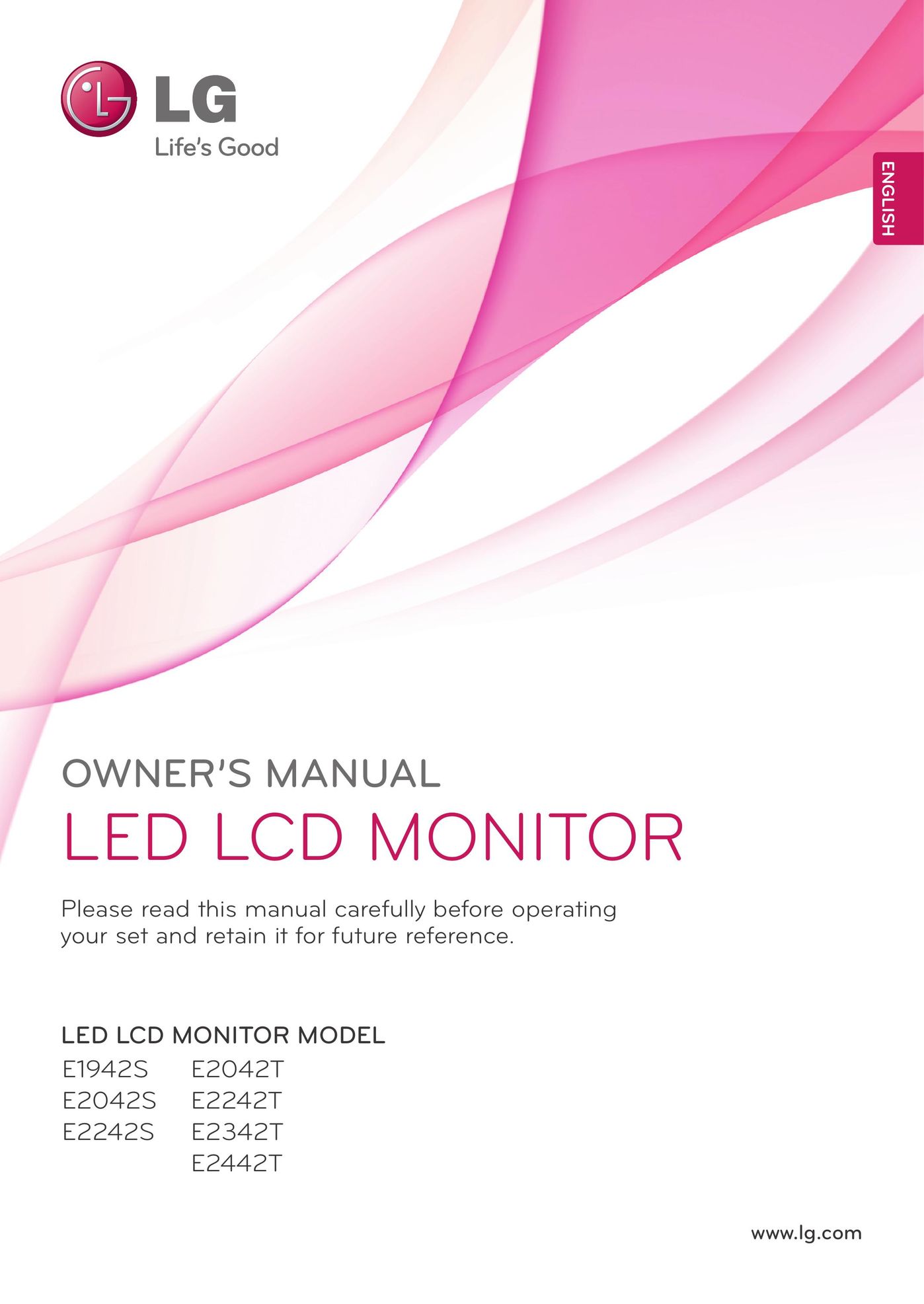 LG Electronics E2042S Car Video System User Manual