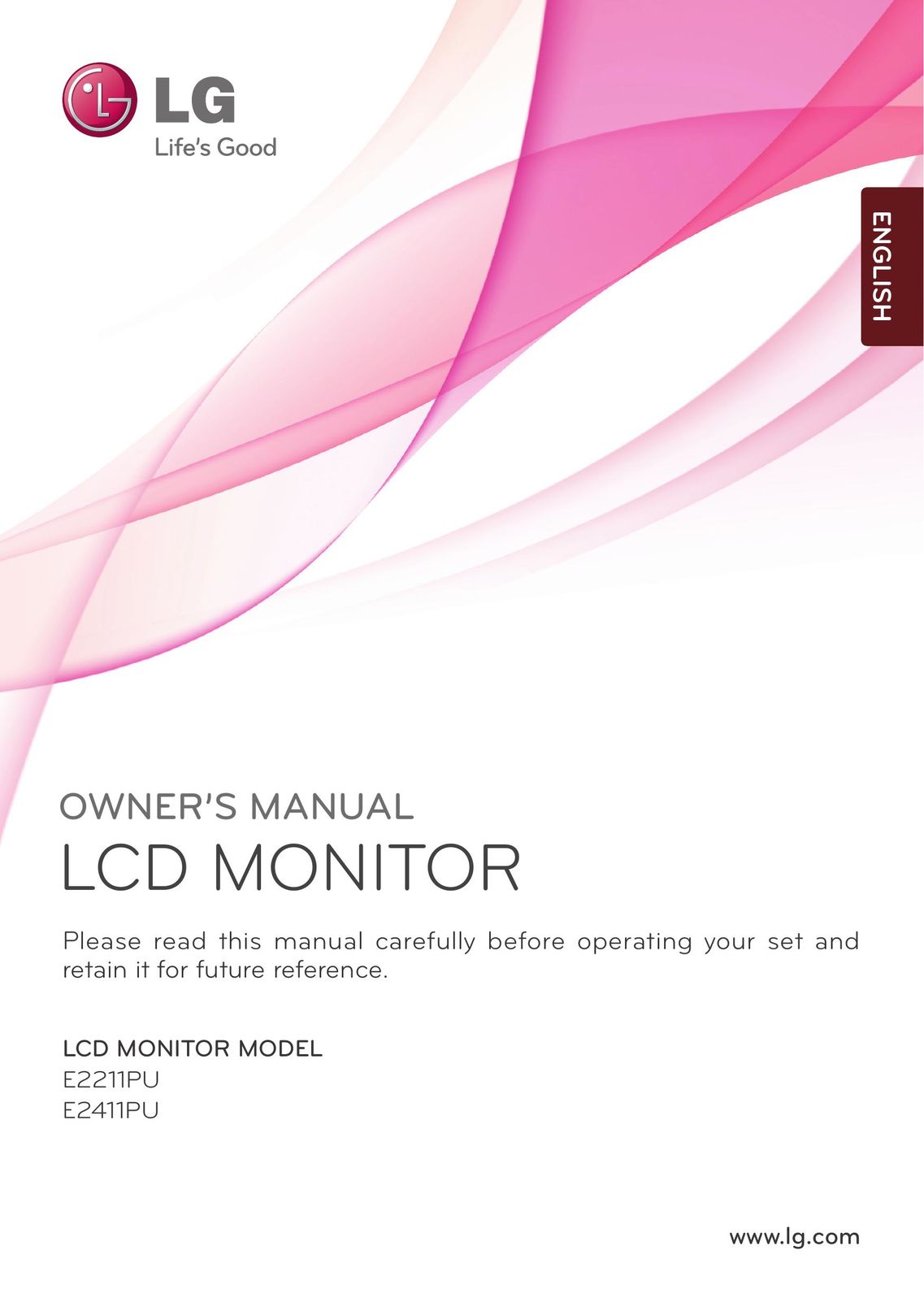 LG Electronics E2211PU Car Video System User Manual
