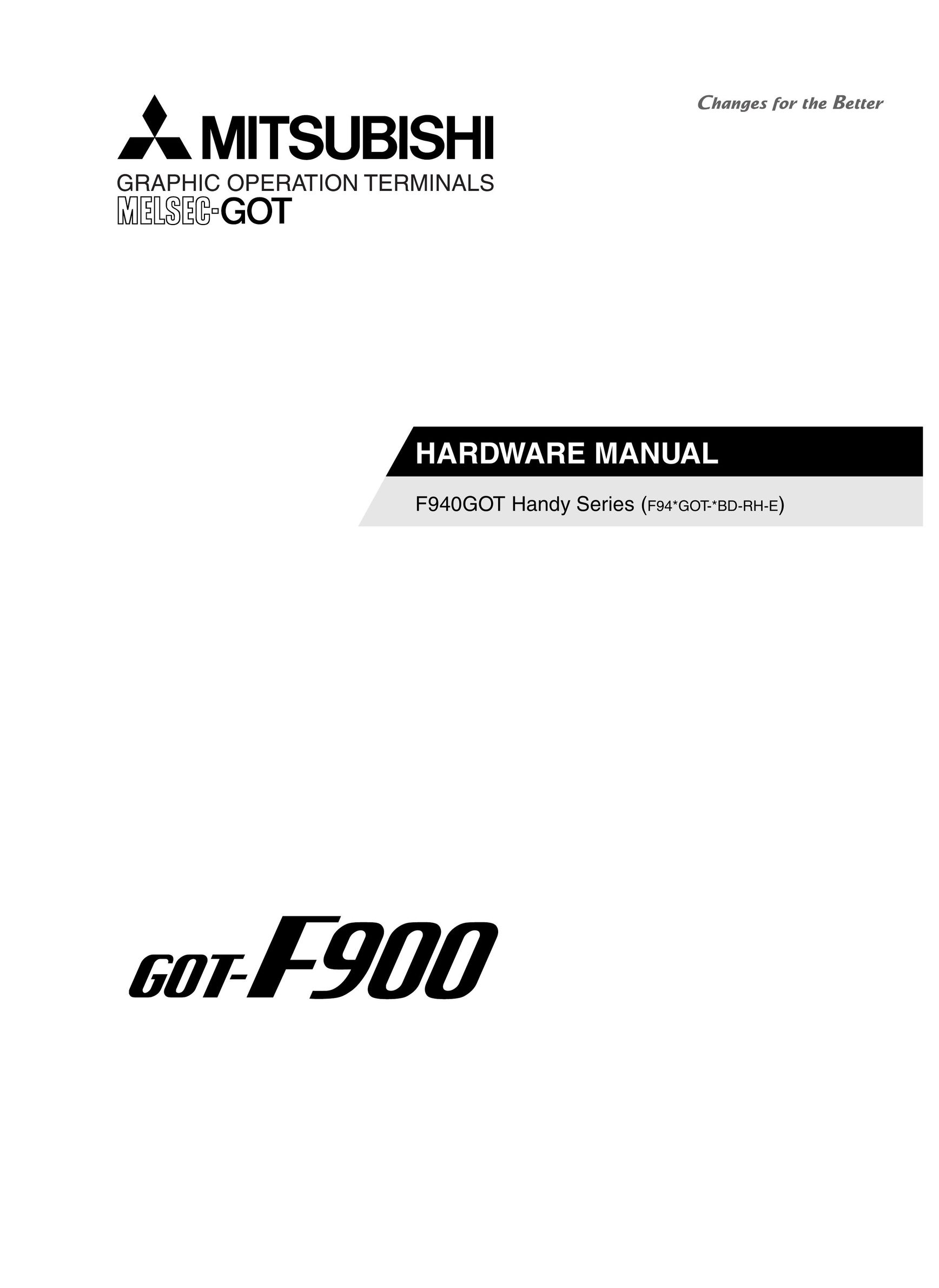 Mitsubishi Electronics F94GOT Car Video System User Manual
