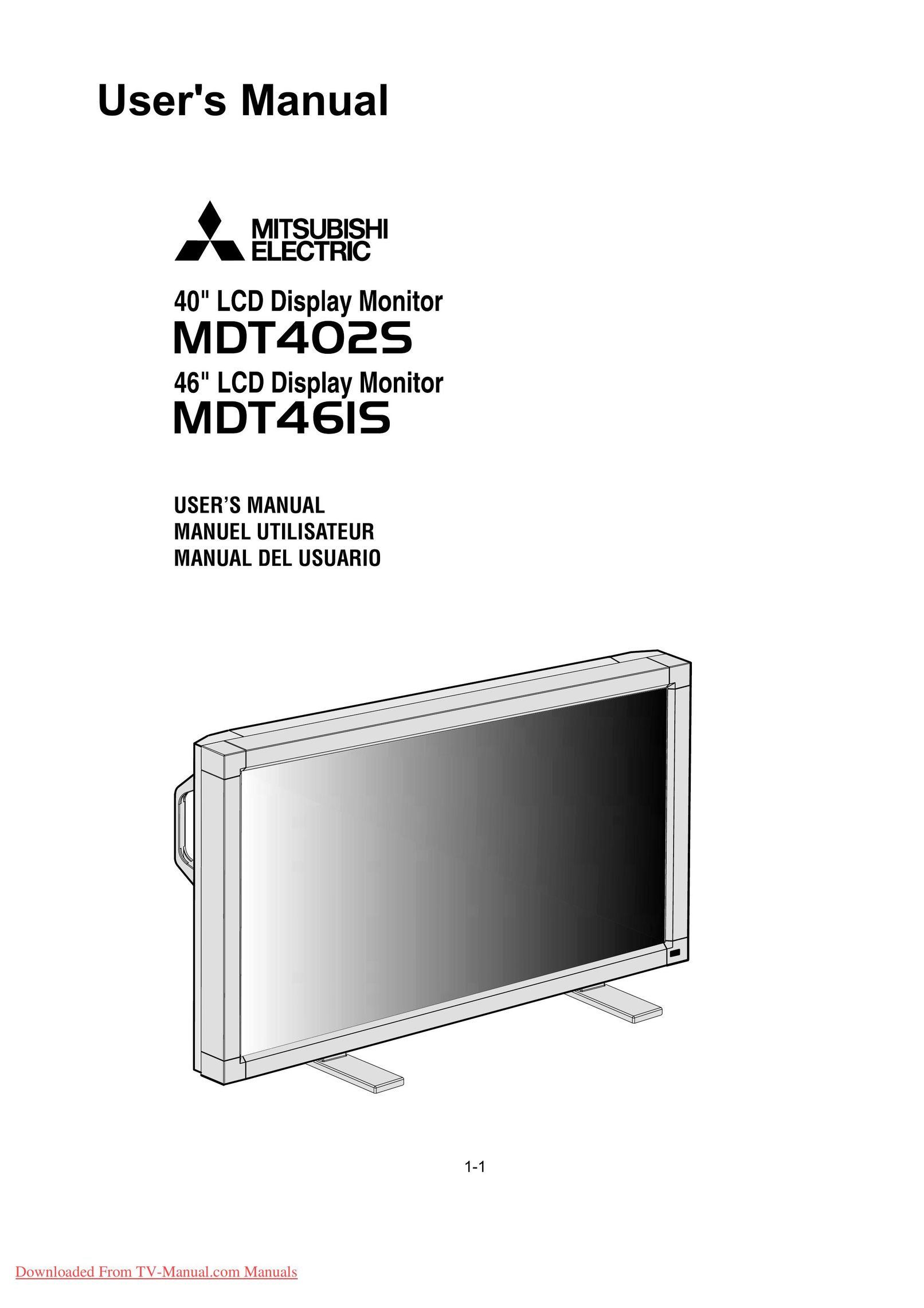 Mitsubishi Electronics MDT402S Car Video System User Manual
