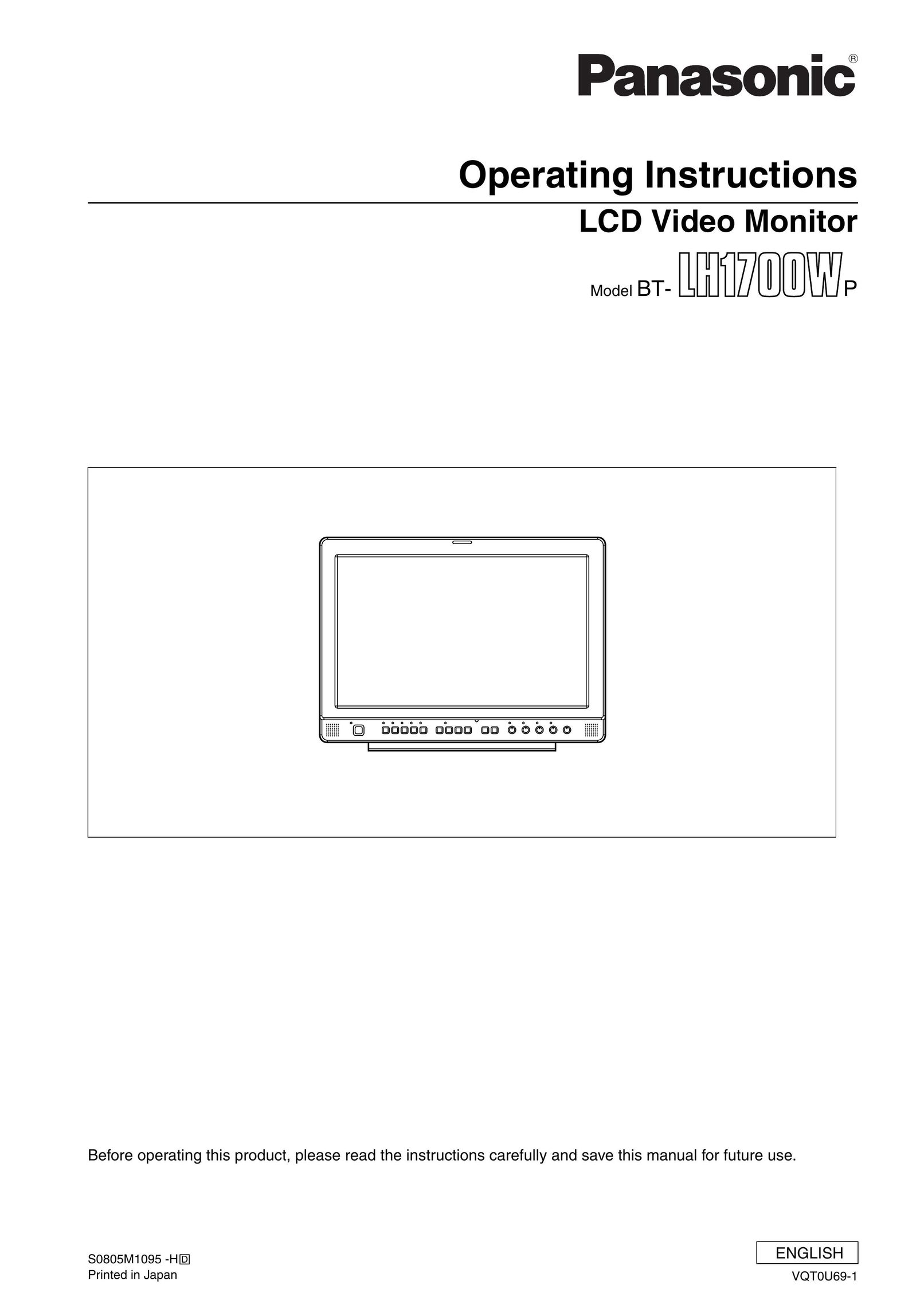 Panasonic BT-LH1700WP Car Video System User Manual