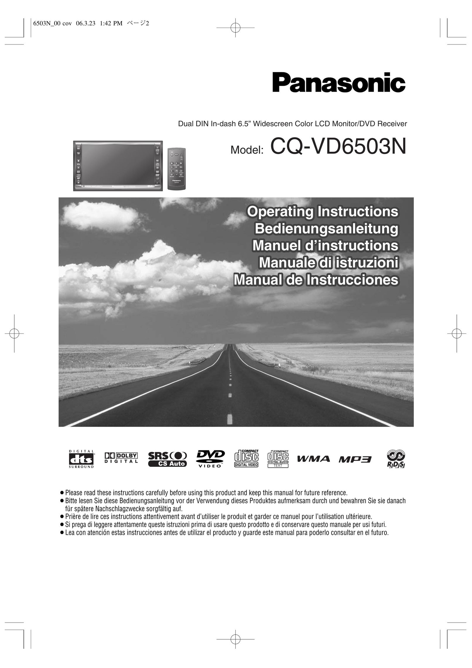Panasonic CQ-VD6503N Car Video System User Manual