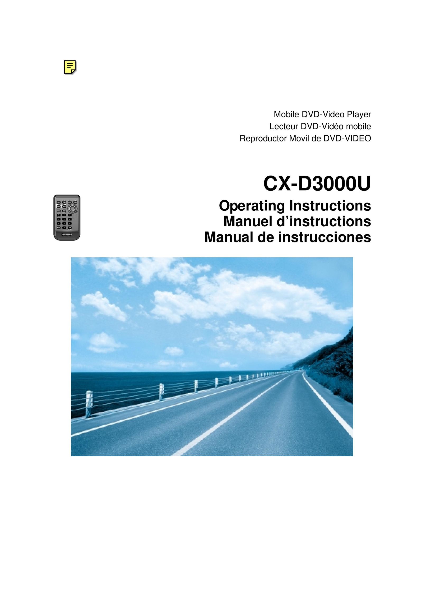 Panasonic CX-D3000U Car Video System User Manual